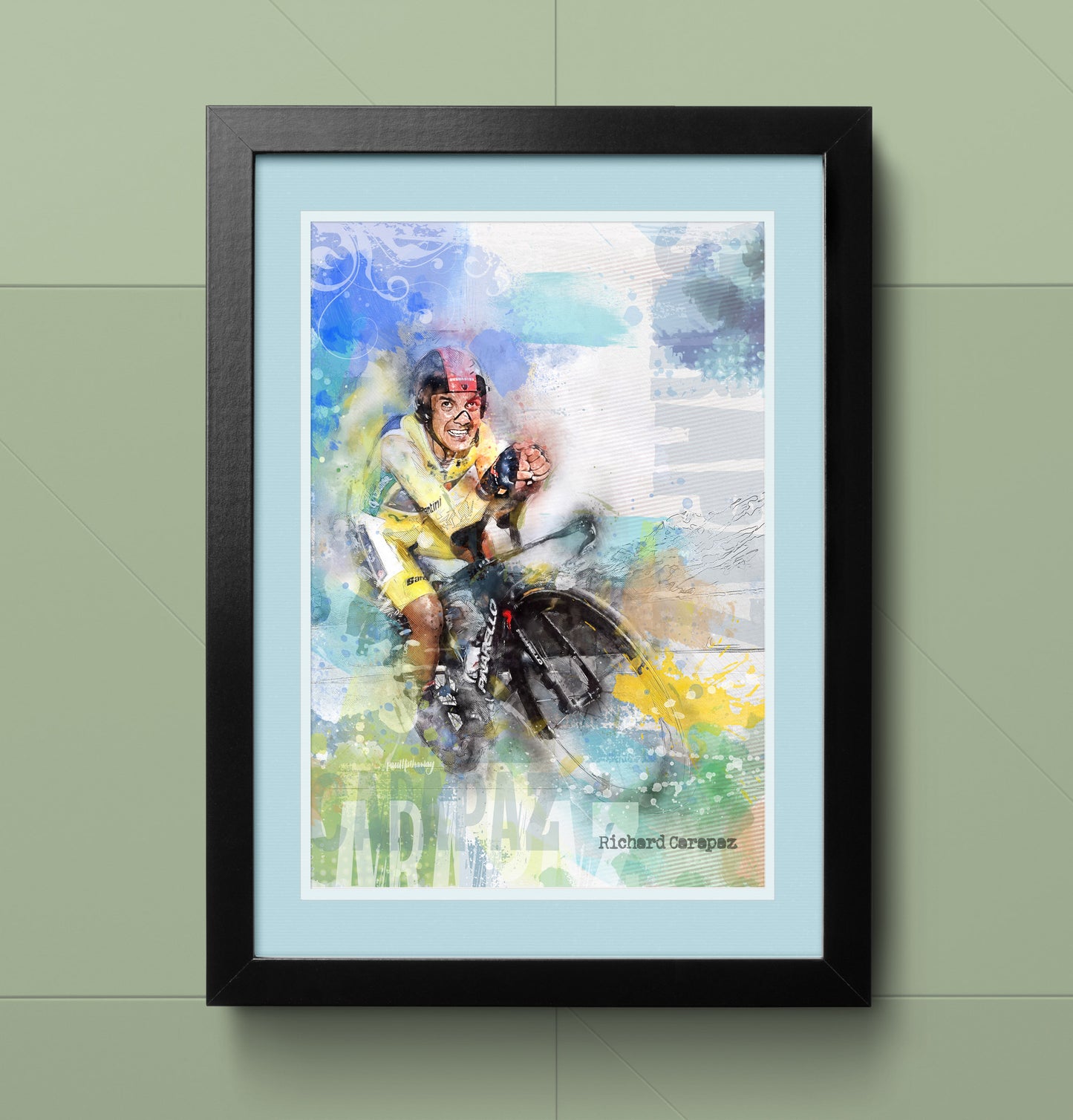 Richard Carapaz - Cycling Art Print