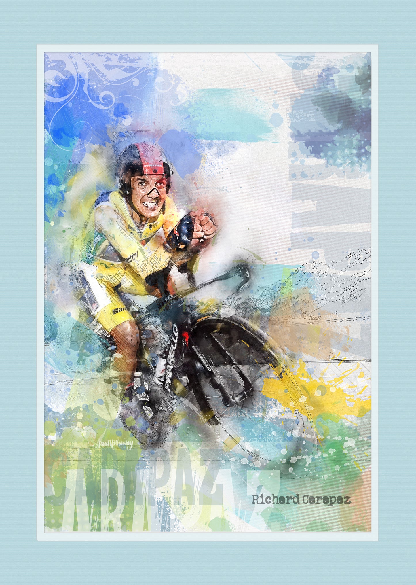 Richard Carapaz - Cycling Art Print