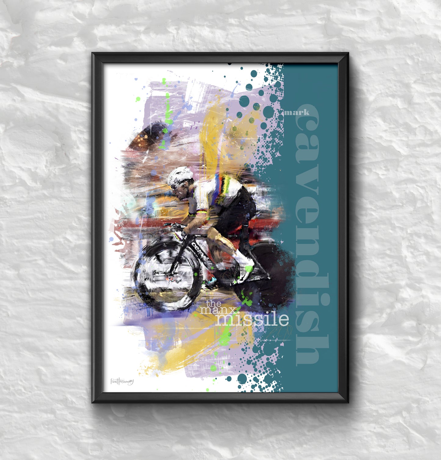 Mark Cavendish - Cycling Art Print - Option 1