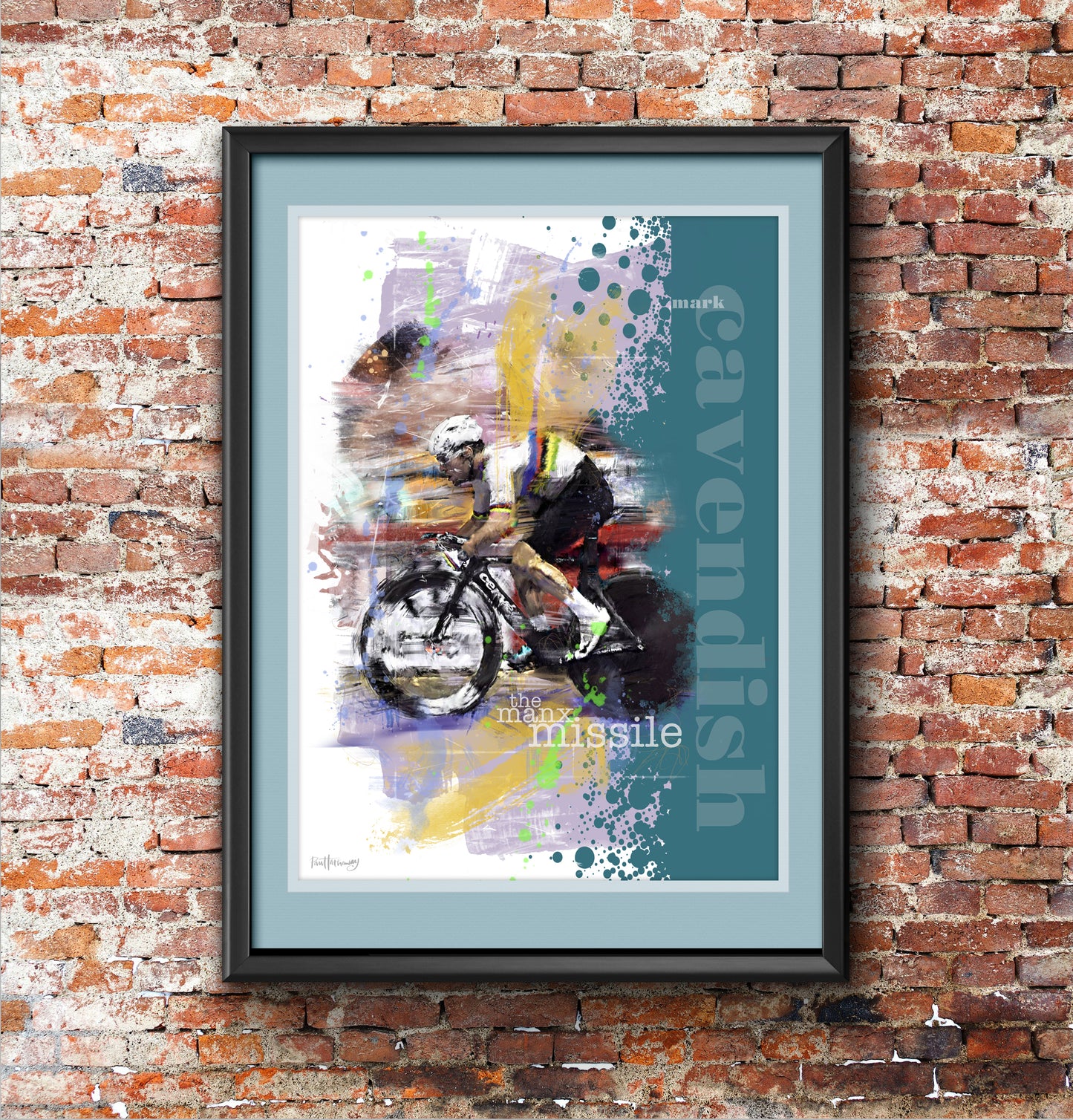 Mark Cavendish - Cycling Art Print - Option 1