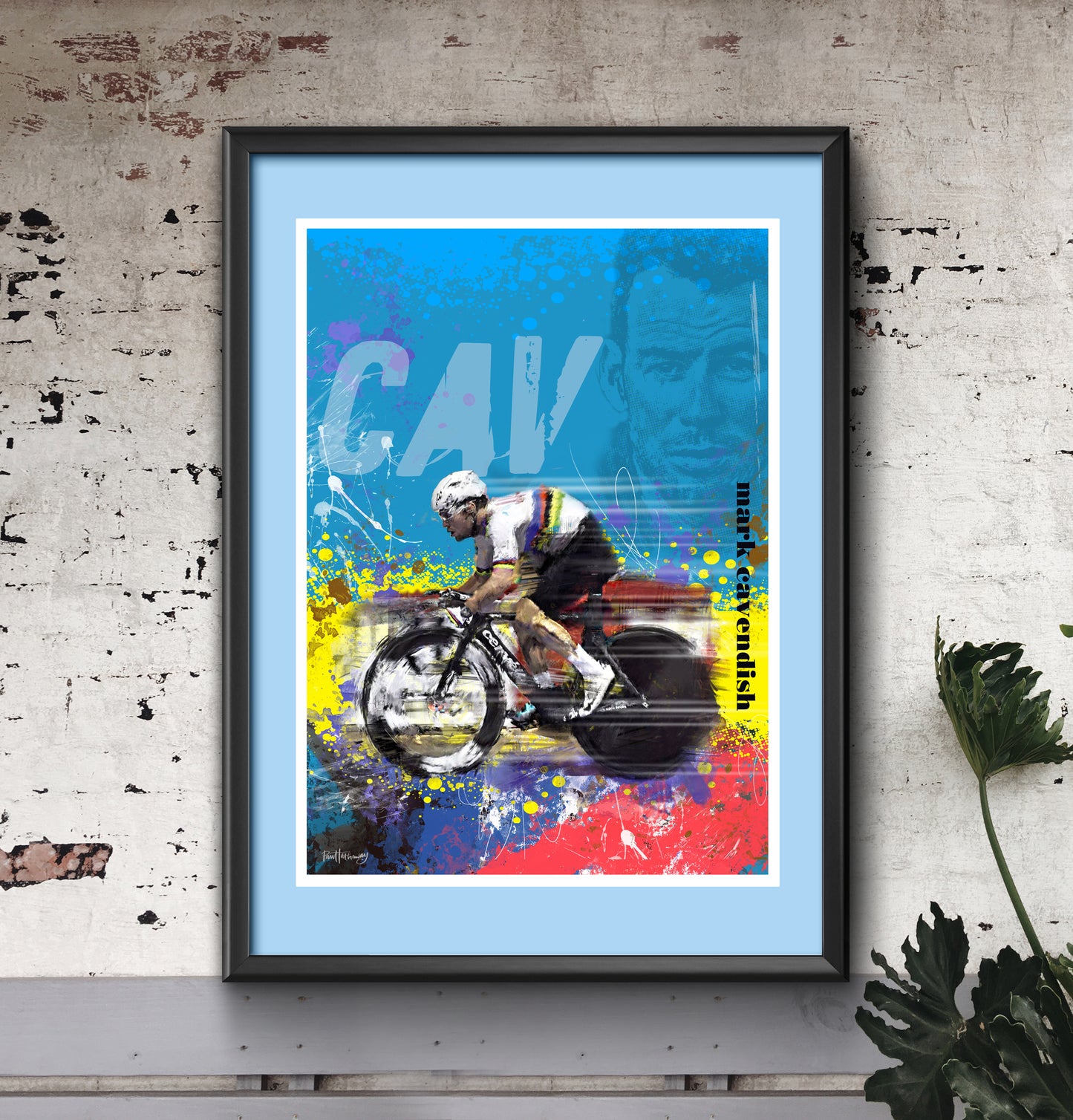 Mark Cavendish - Cycling Art Print - Option 2