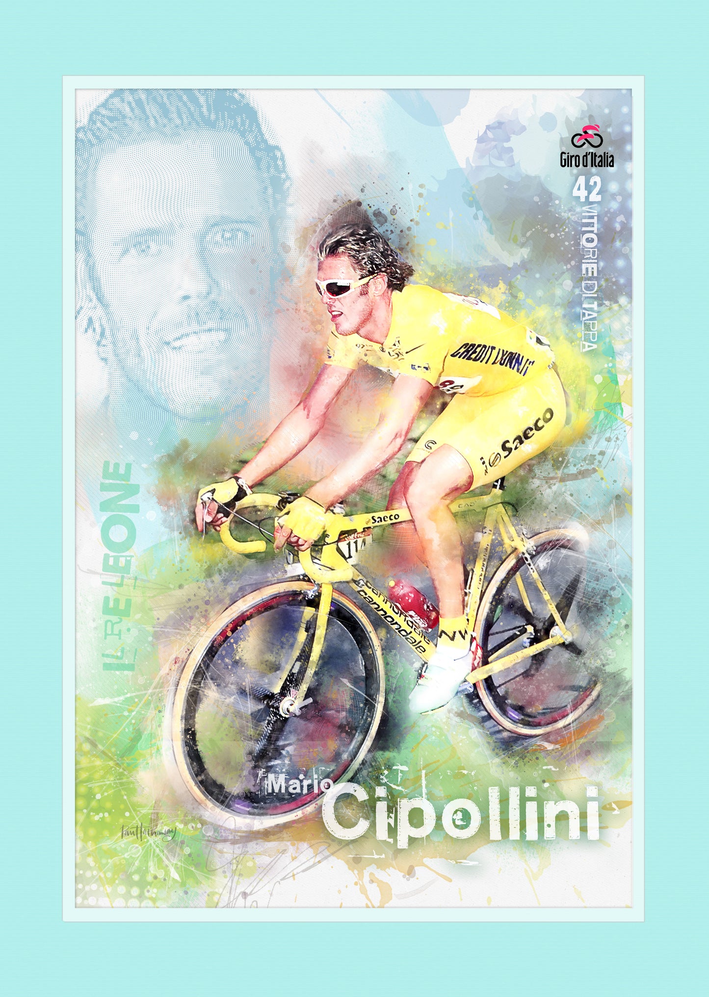 Mario Cipollini - Cycling Art Print