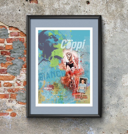 Fausto Coppi - Cycling Art Print