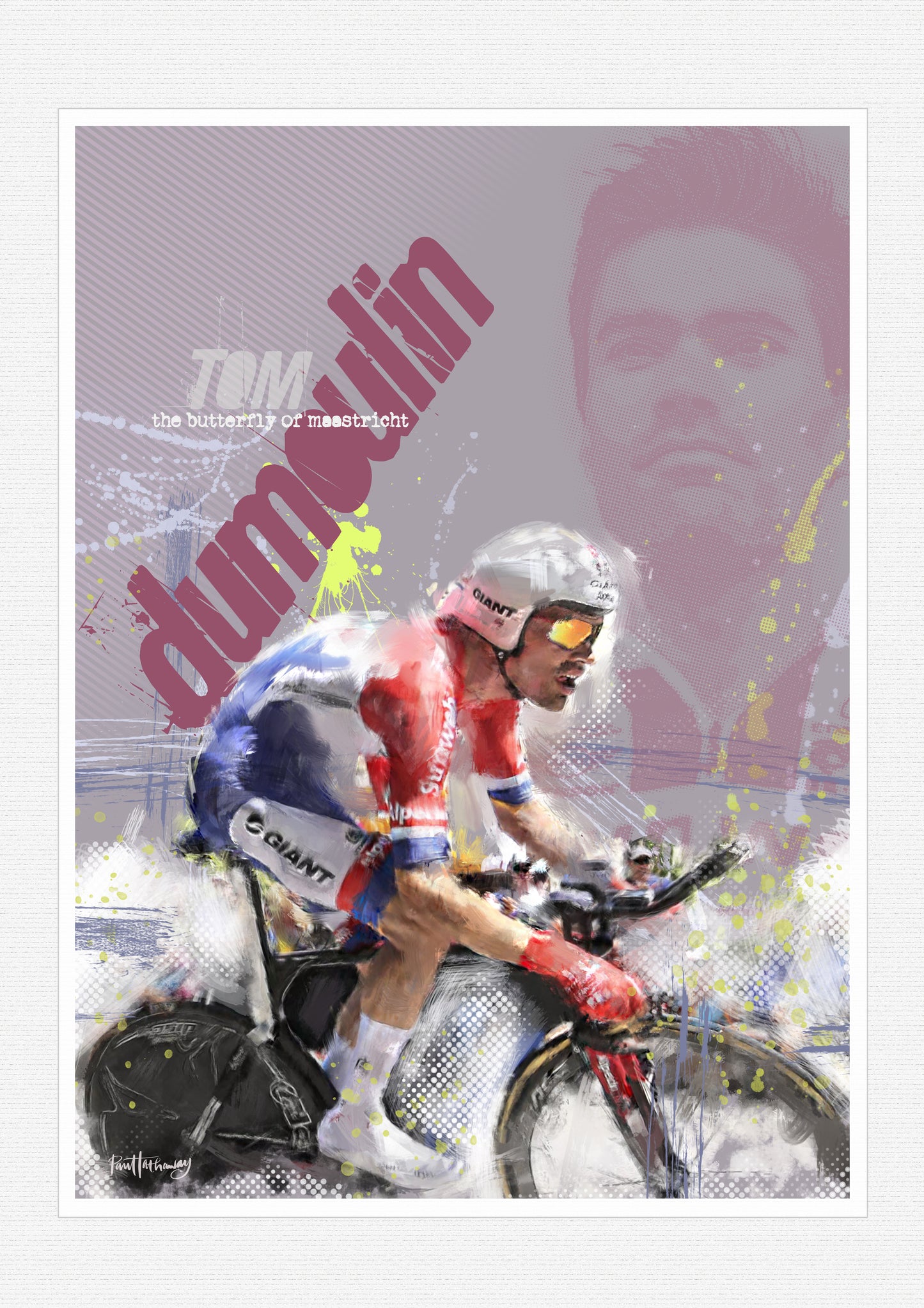 Tom Dumoulin - Cycling Art Print