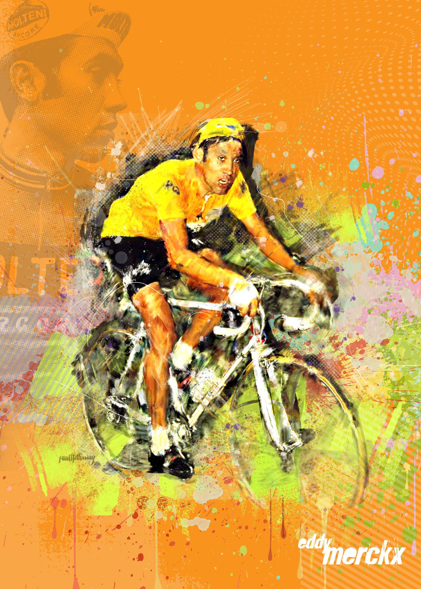 Eddy Merckx - Cycling Art Print - Option 3