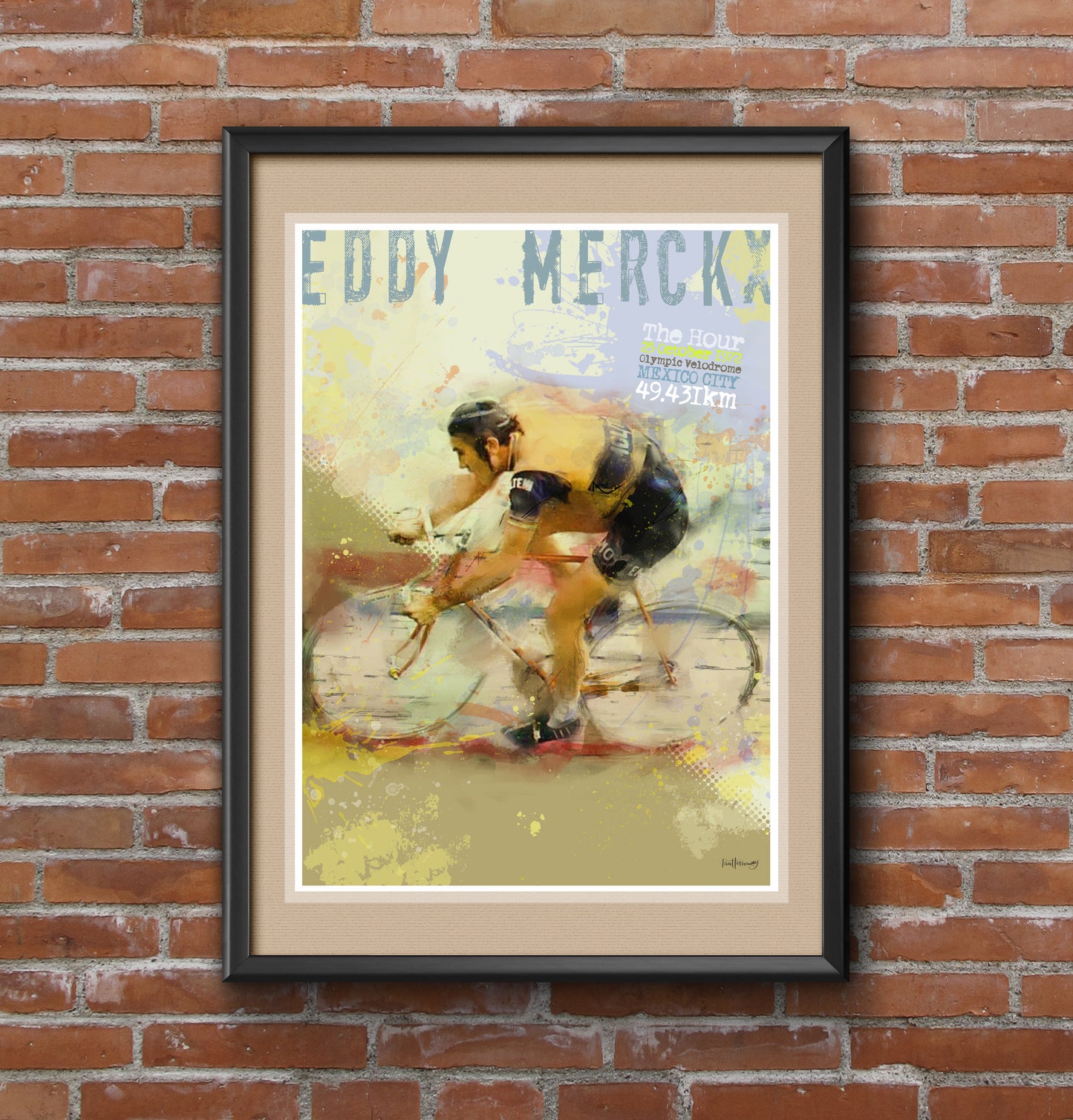 Eddy Merckx - Cycling Art Print - Option 4