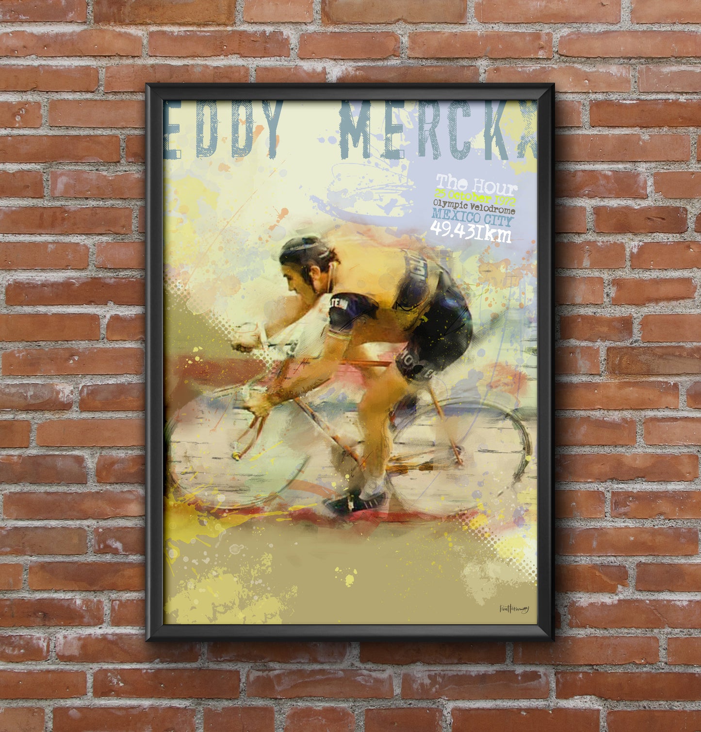 Eddy Merckx - Cycling Art Print - Option 4