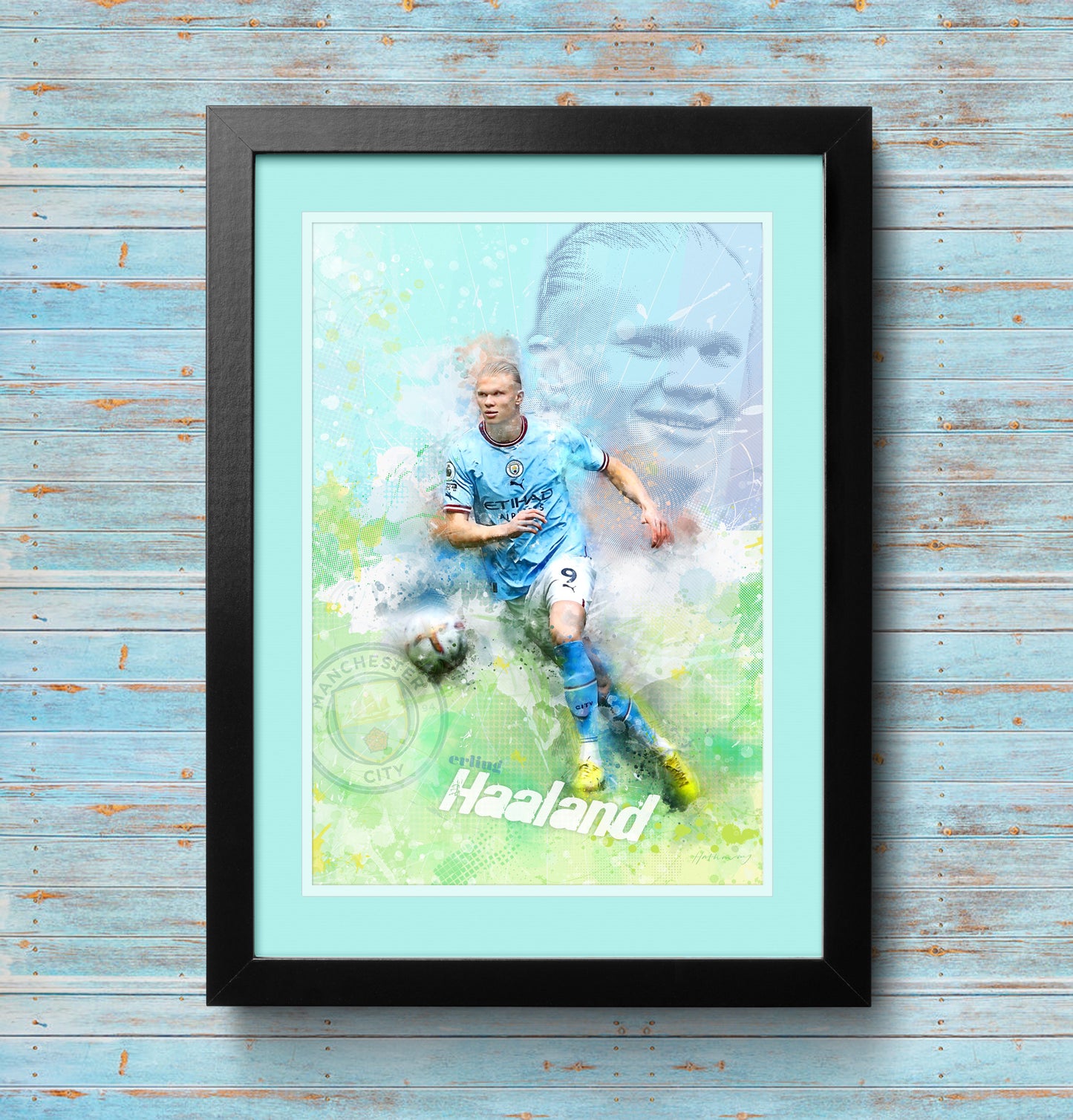 Erling Haaland, Manchester City - Football Art Print