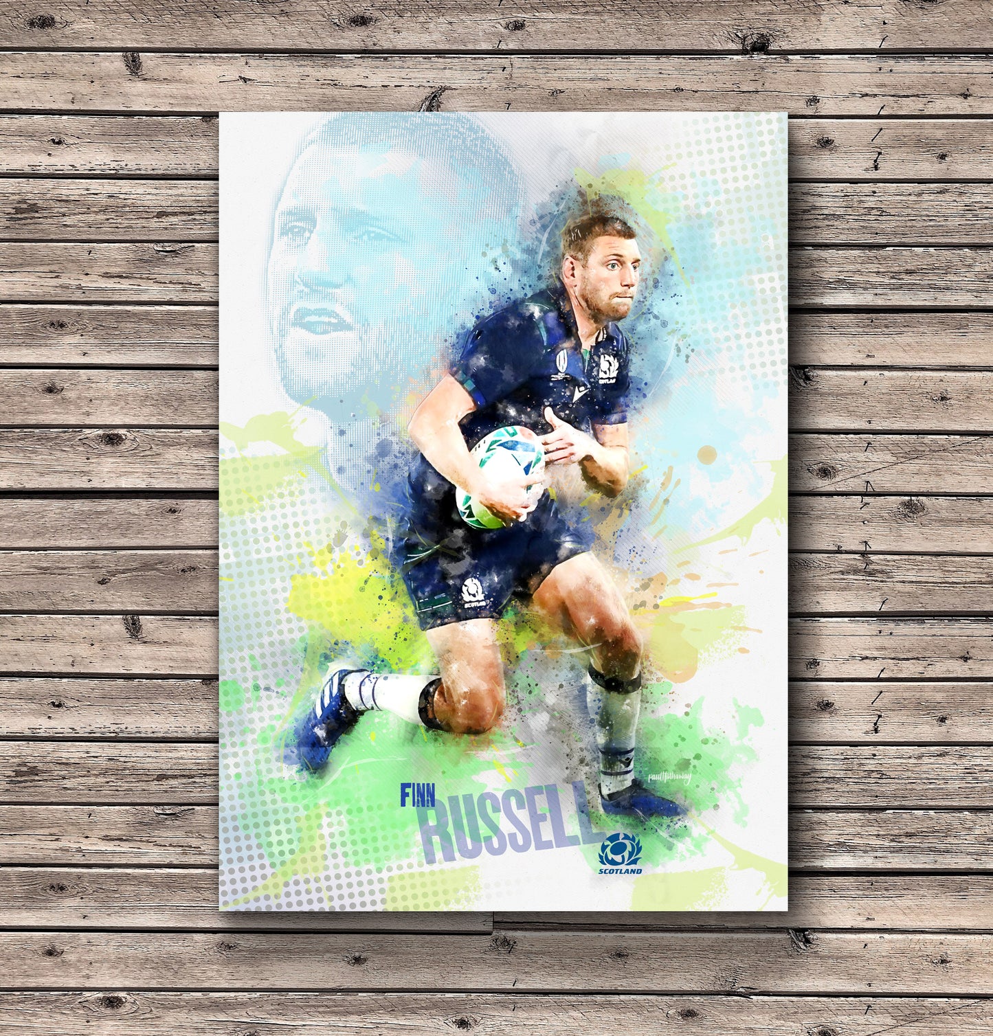 Finn Russell - Scotland Rugby Art Print