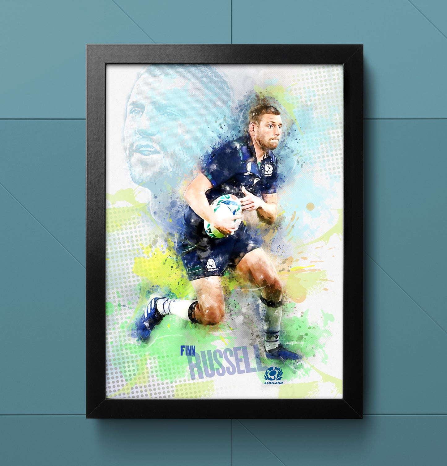 Finn Russell - Scotland Rugby Art Print