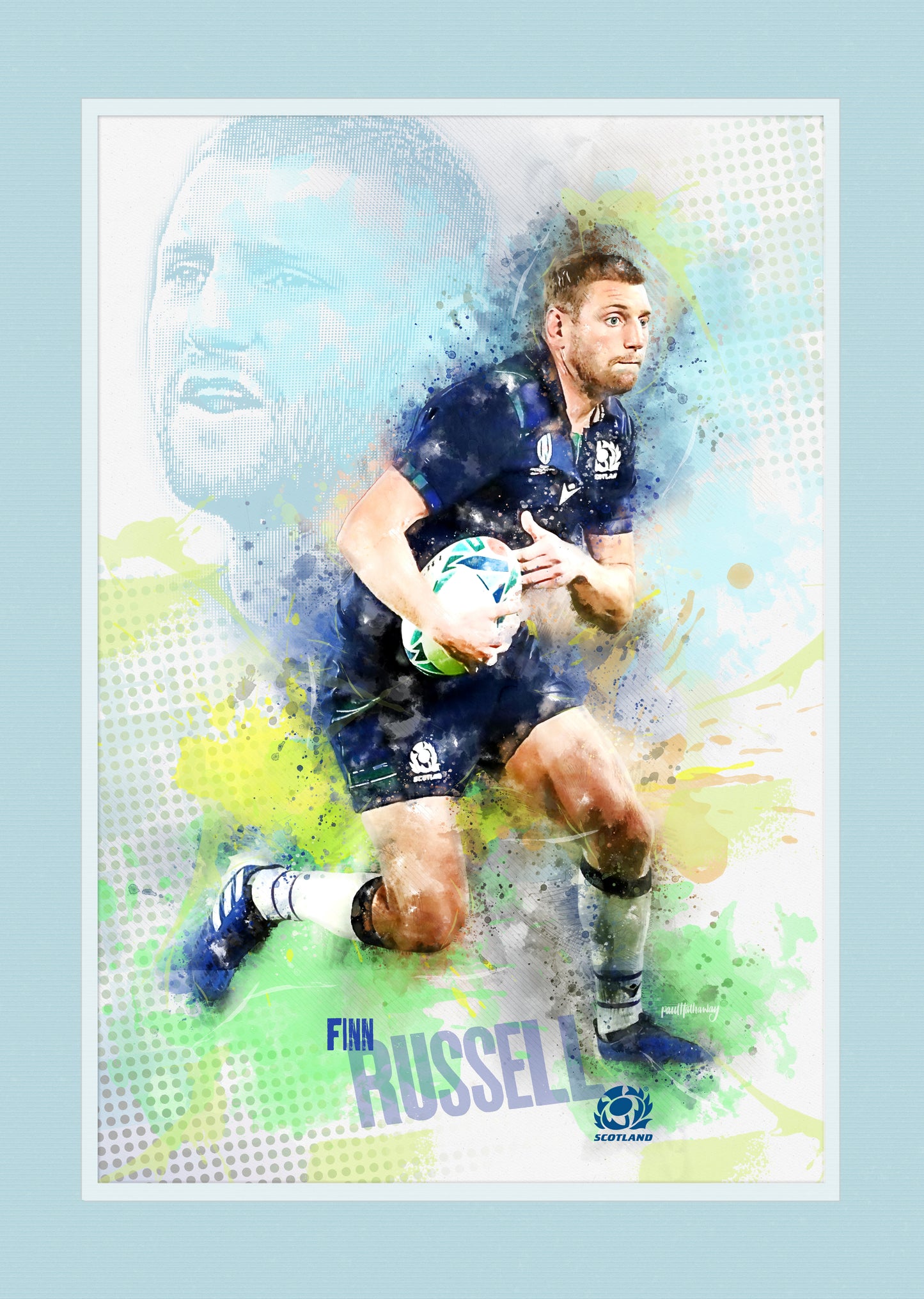 Finn Russell - Scotland Rugby Art Print