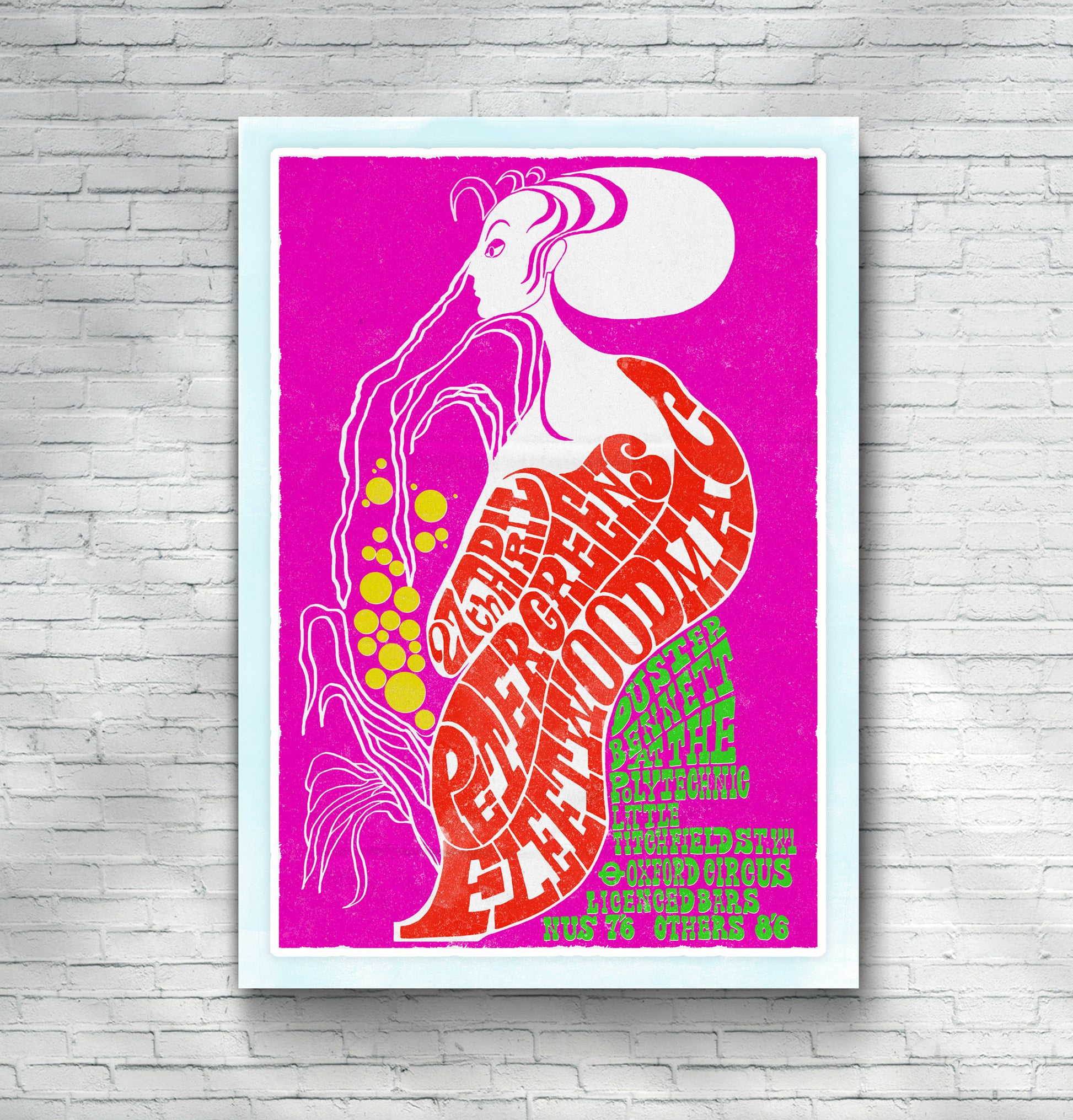 peter green, fleetwood mac poster