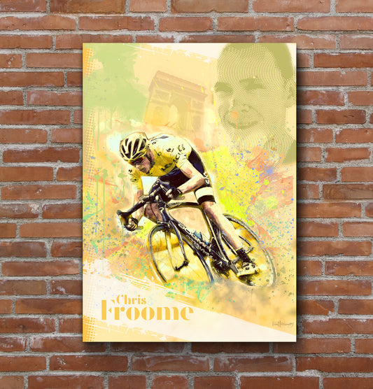 Chris Froome - Cycling Art Print - Option 1