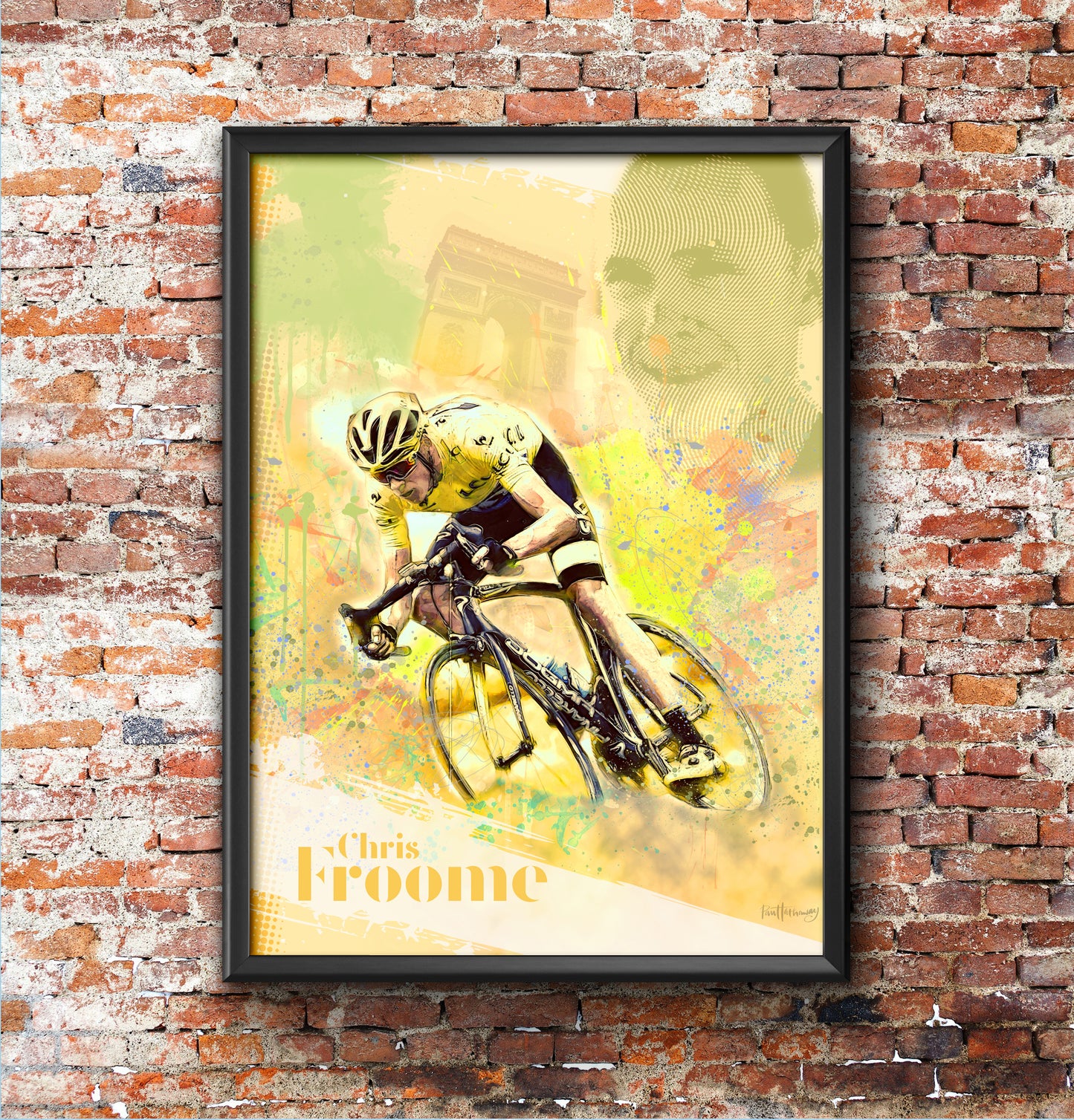 Chris Froome - Cycling Art Print - Option 1