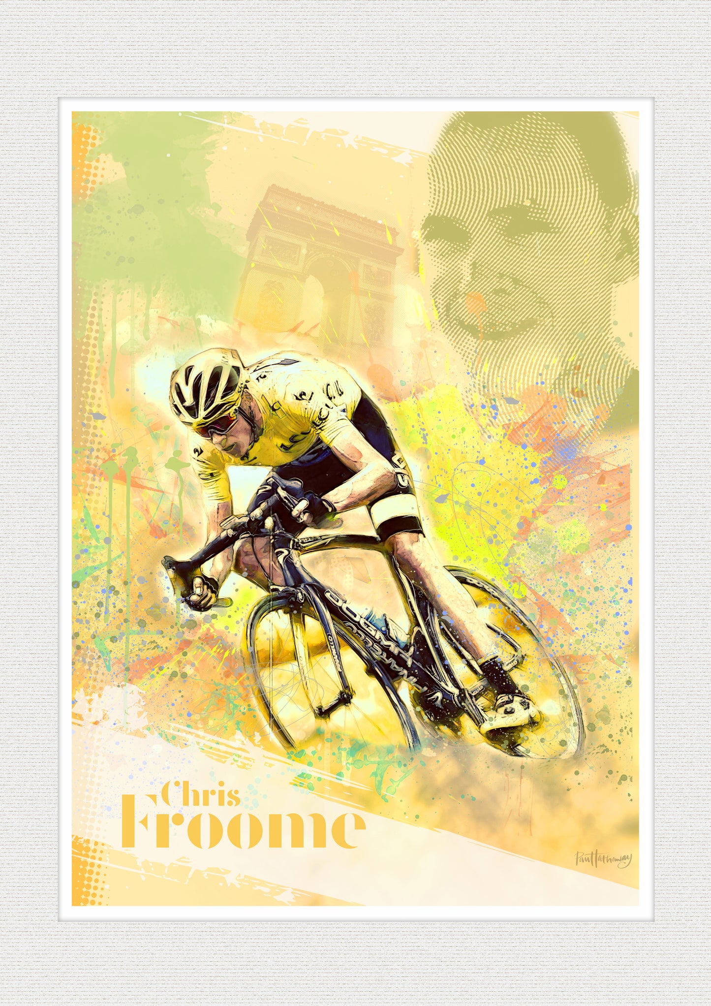 Chris Froome - Cycling Art Print - Option 1