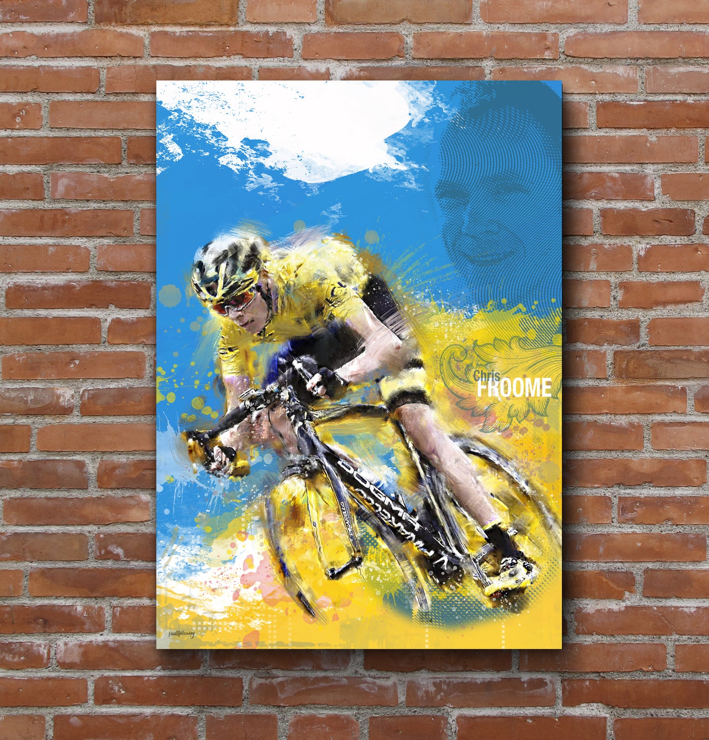 Chris Froome - Cycling Art Print - Option 2