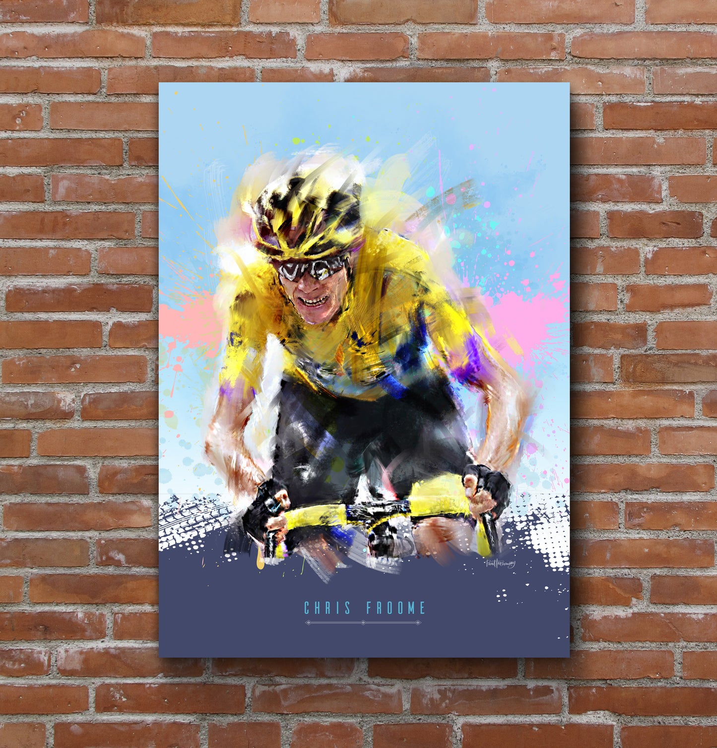 Chris Froome - Cycling Art Print - Option 3
