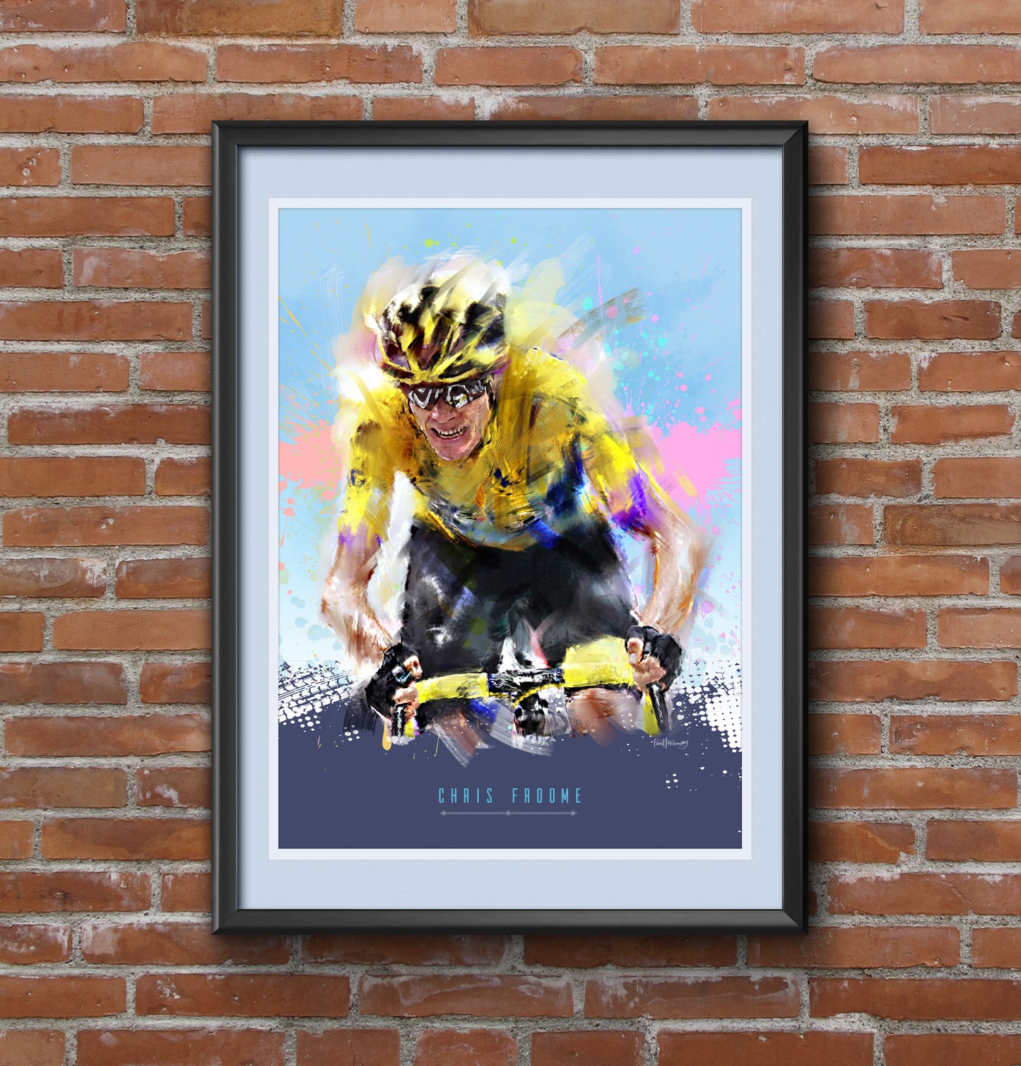 Chris Froome - Cycling Art Print - Option 3
