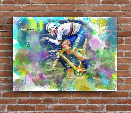 Filippo Ganna - Cycling Art Print - Option 1
