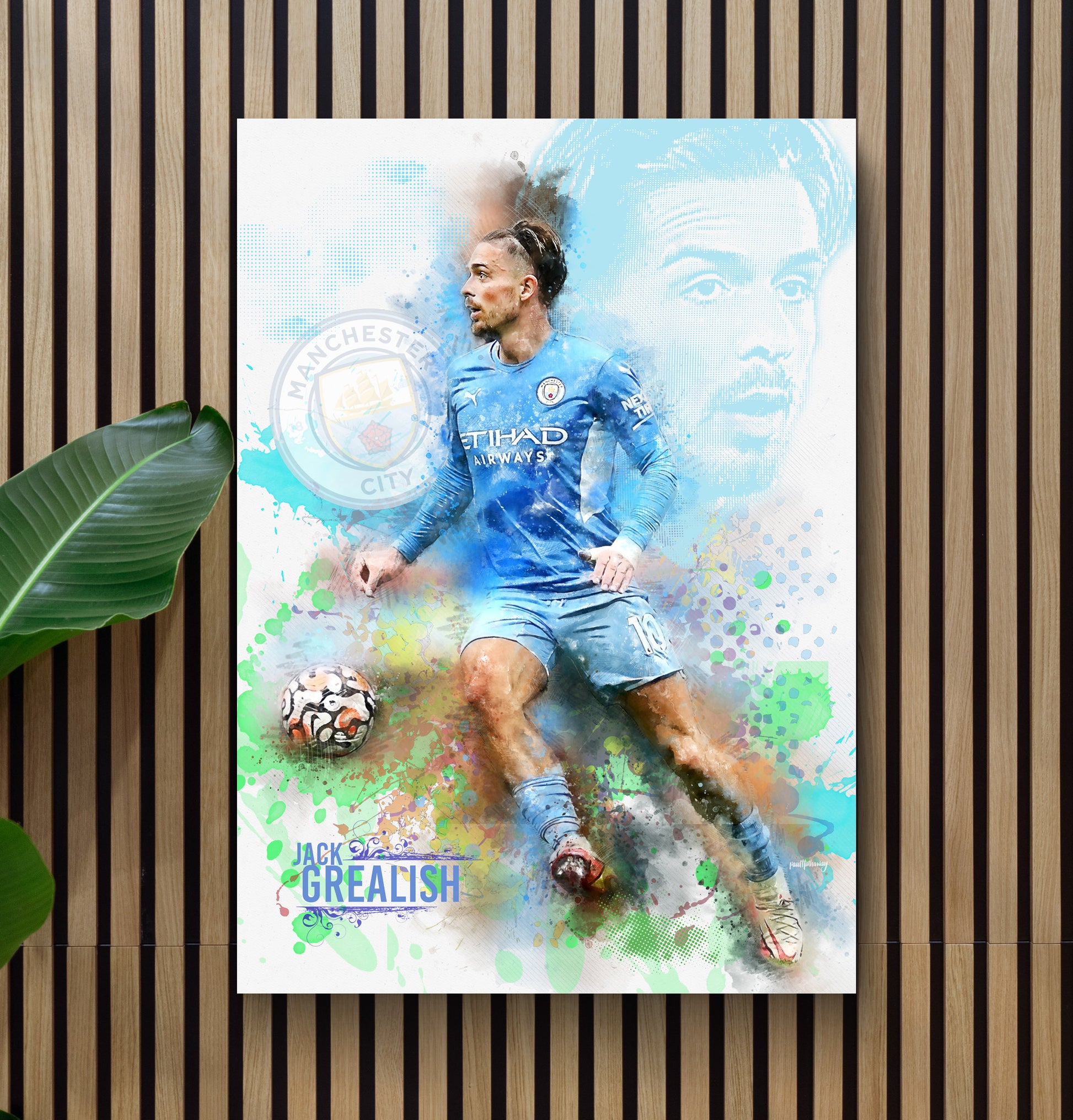 Jack Grealish poster canvas print