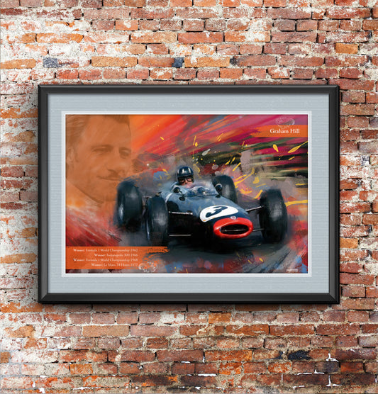 graham hill art print/poster