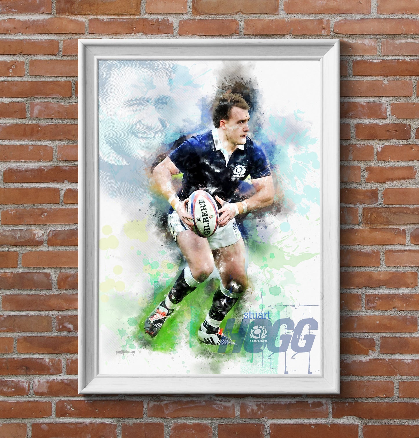 Stuart Hogg - Scotland Rugby Art Print