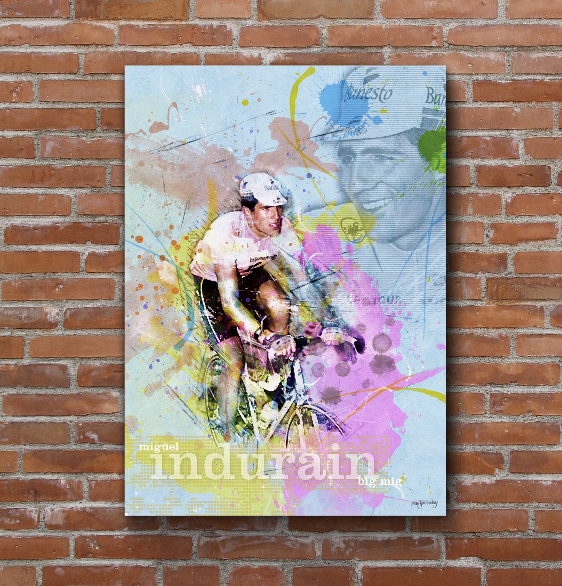miguel indurain canvas art print