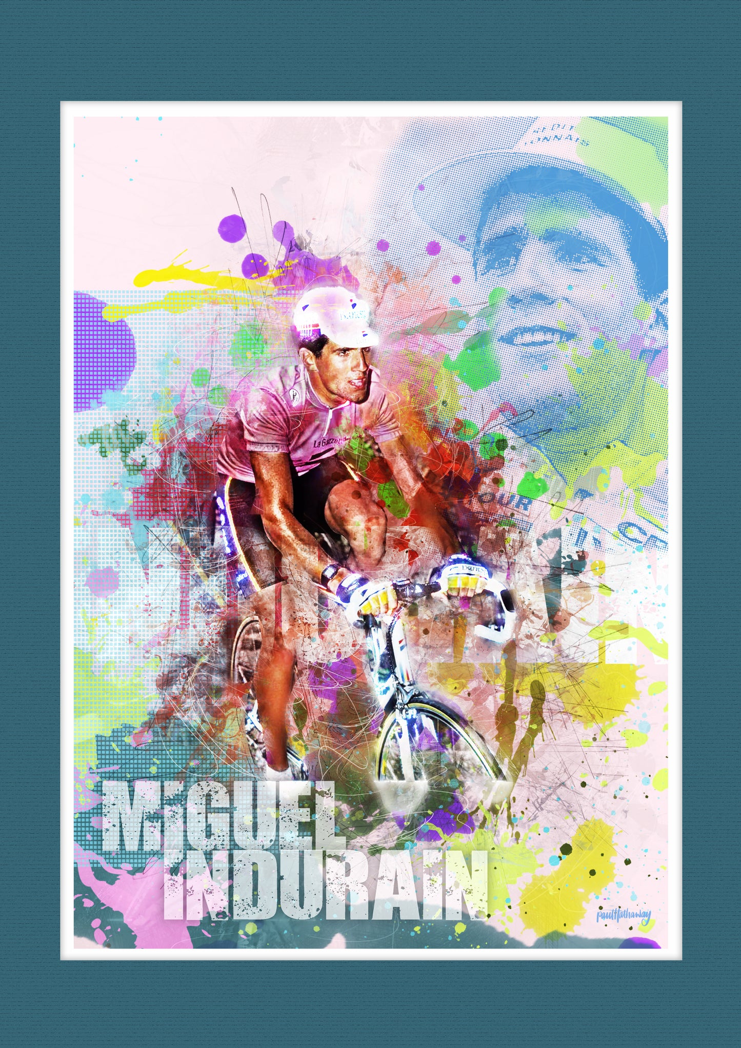 Miguel Indurain - Cycling Art Print - Option 1