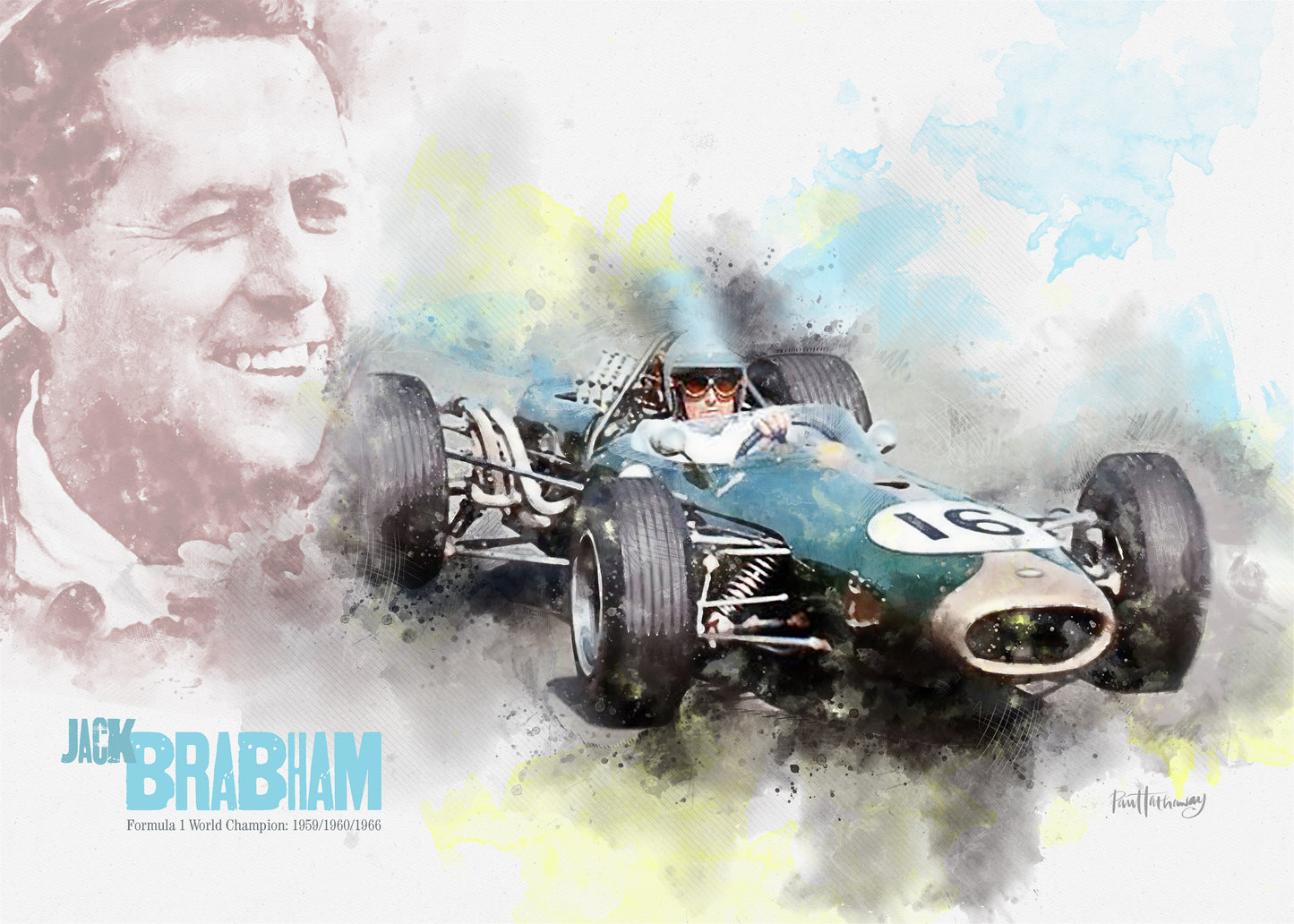 Jack Brabham - Motor Racing Art Print