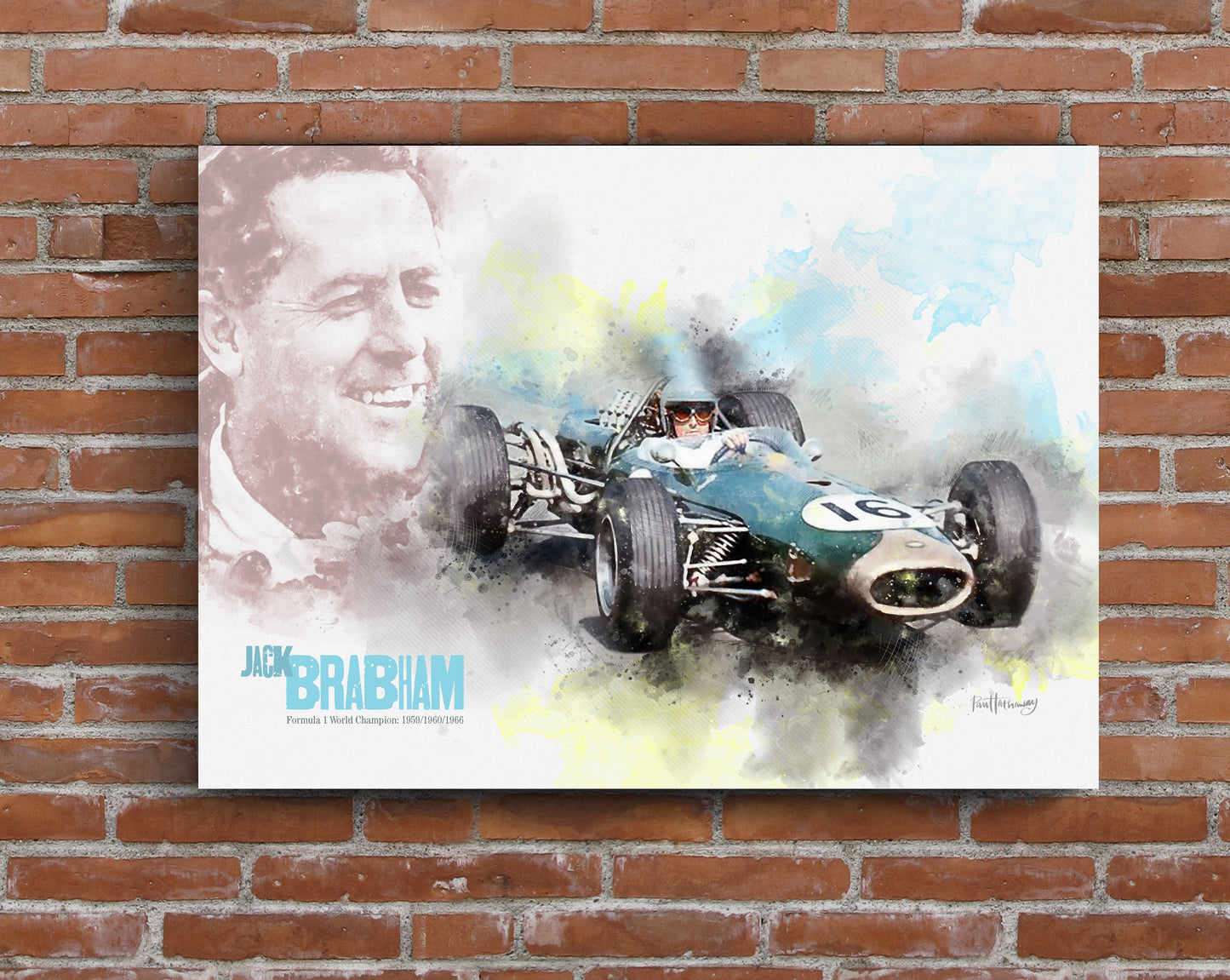Jack Brabham - Motor Racing Art Print