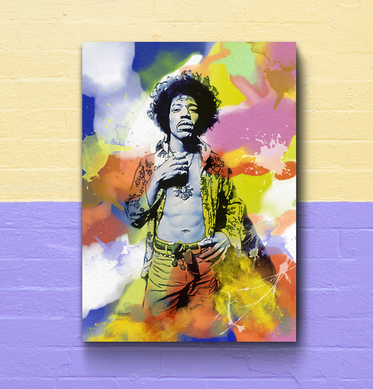 hendrix canvas print
