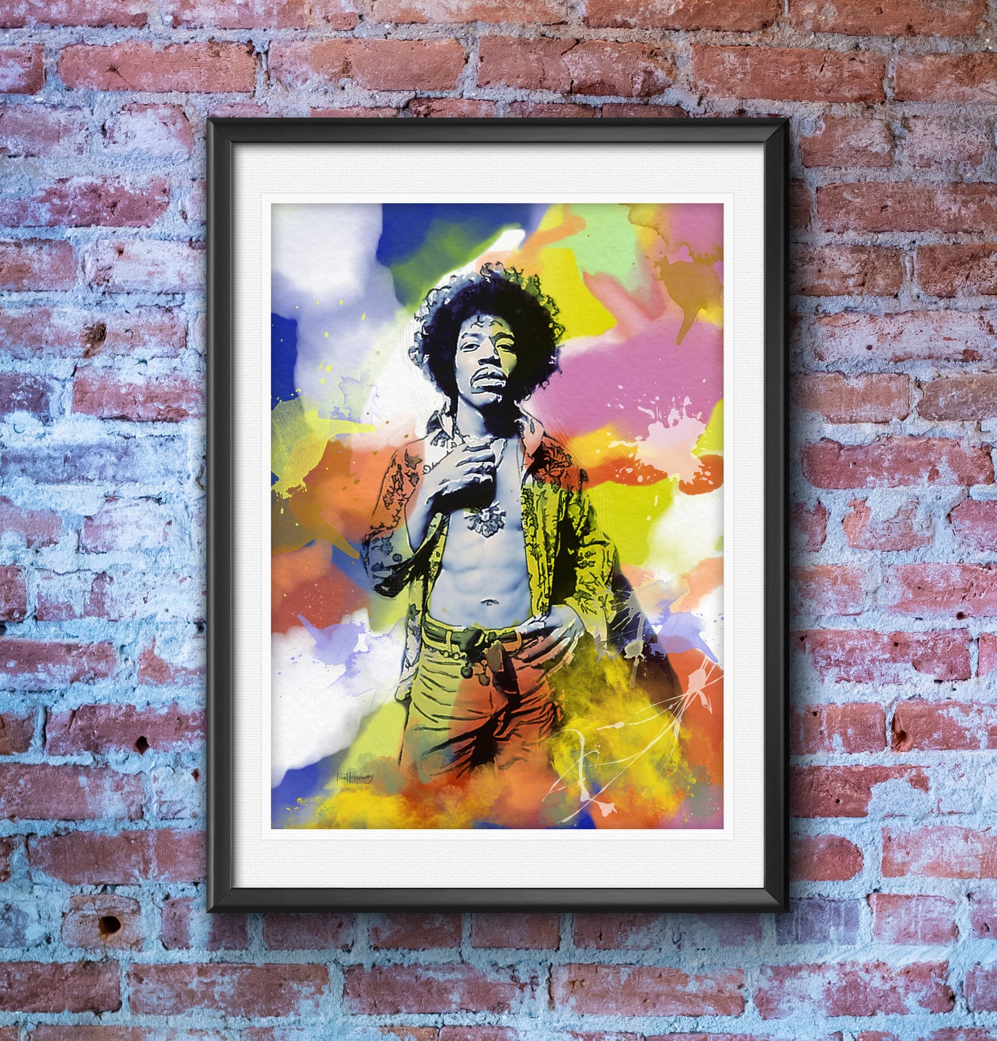 Jimi Hendrix 3 - Music Art Print