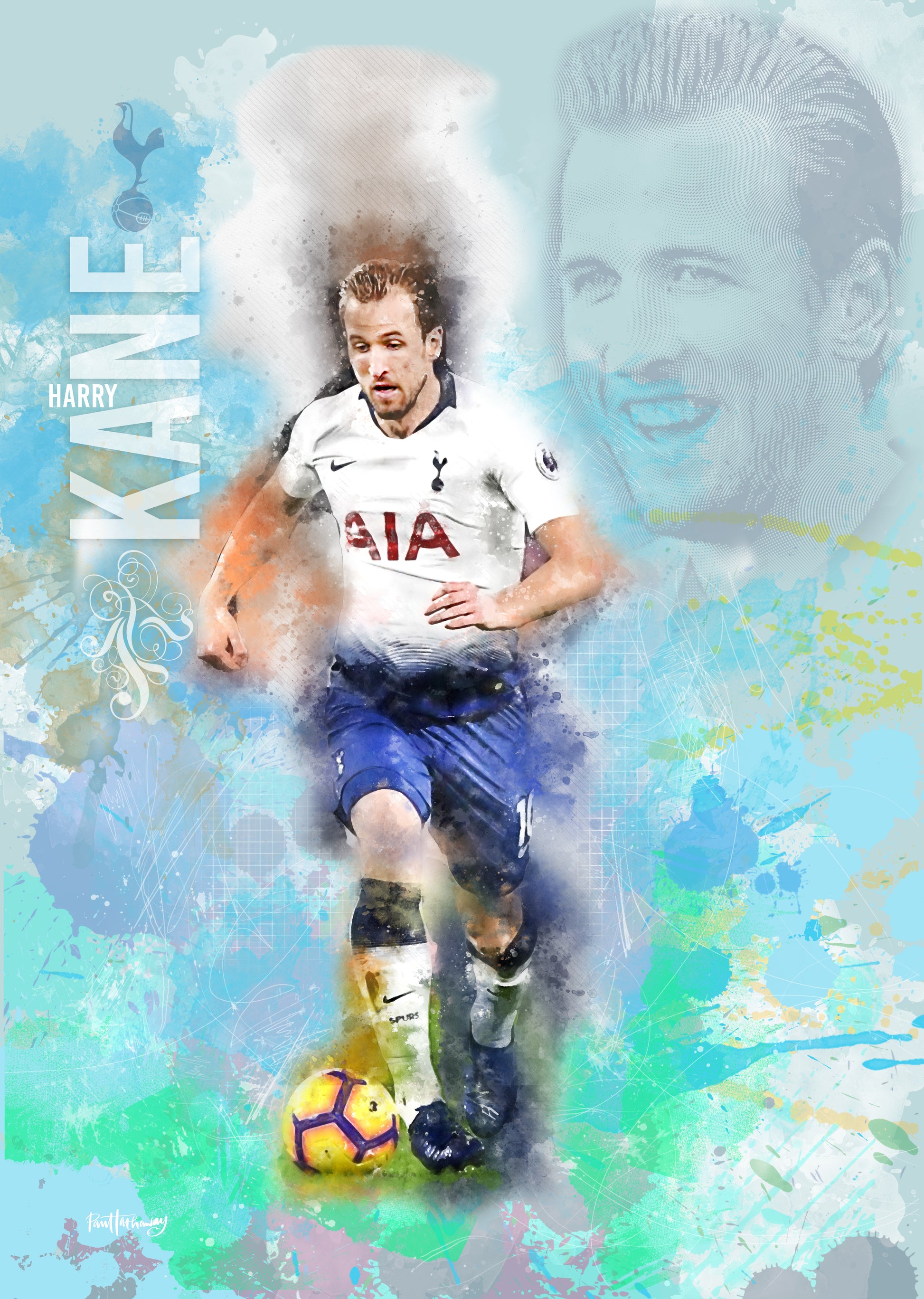 Harry Kane art poster