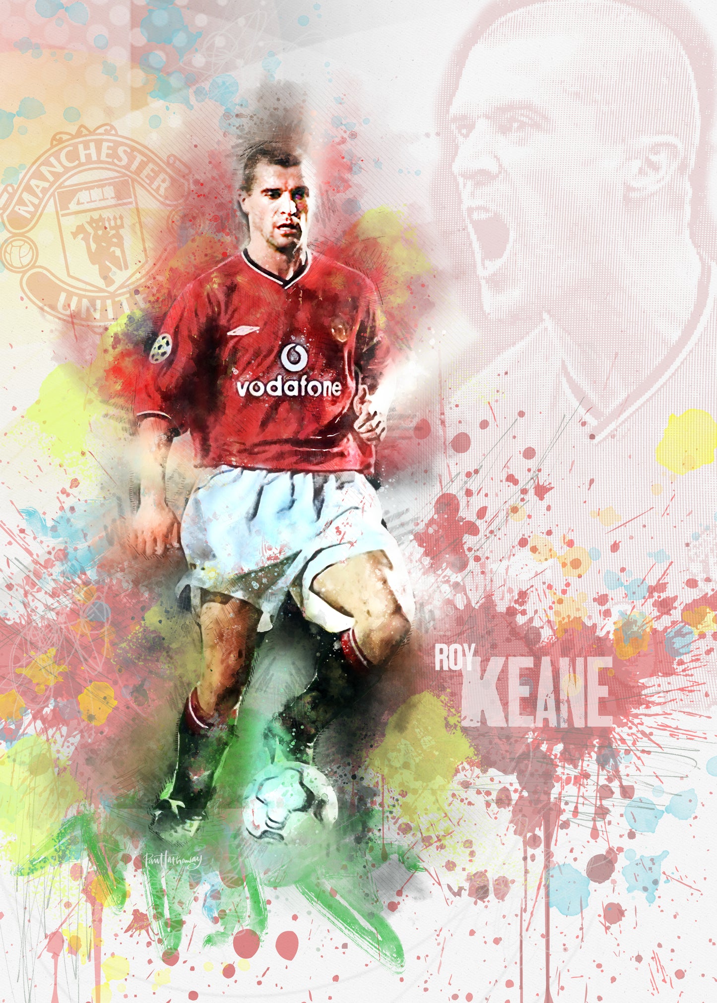 Roy Keane, Man United poster