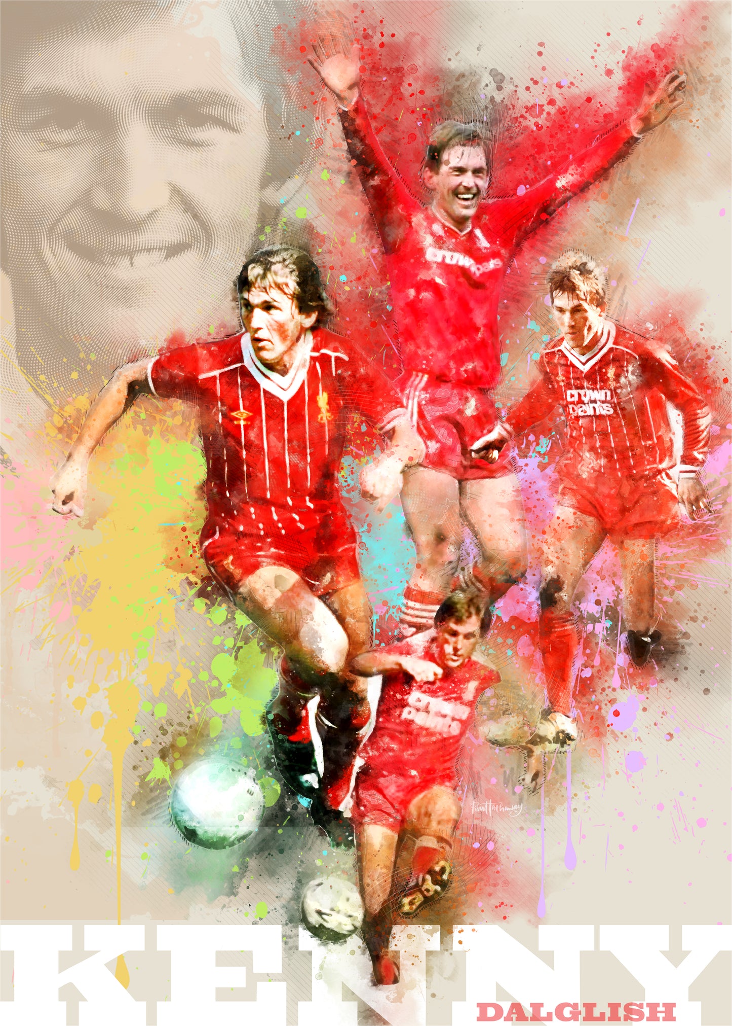 Kenny Dalglish poster
