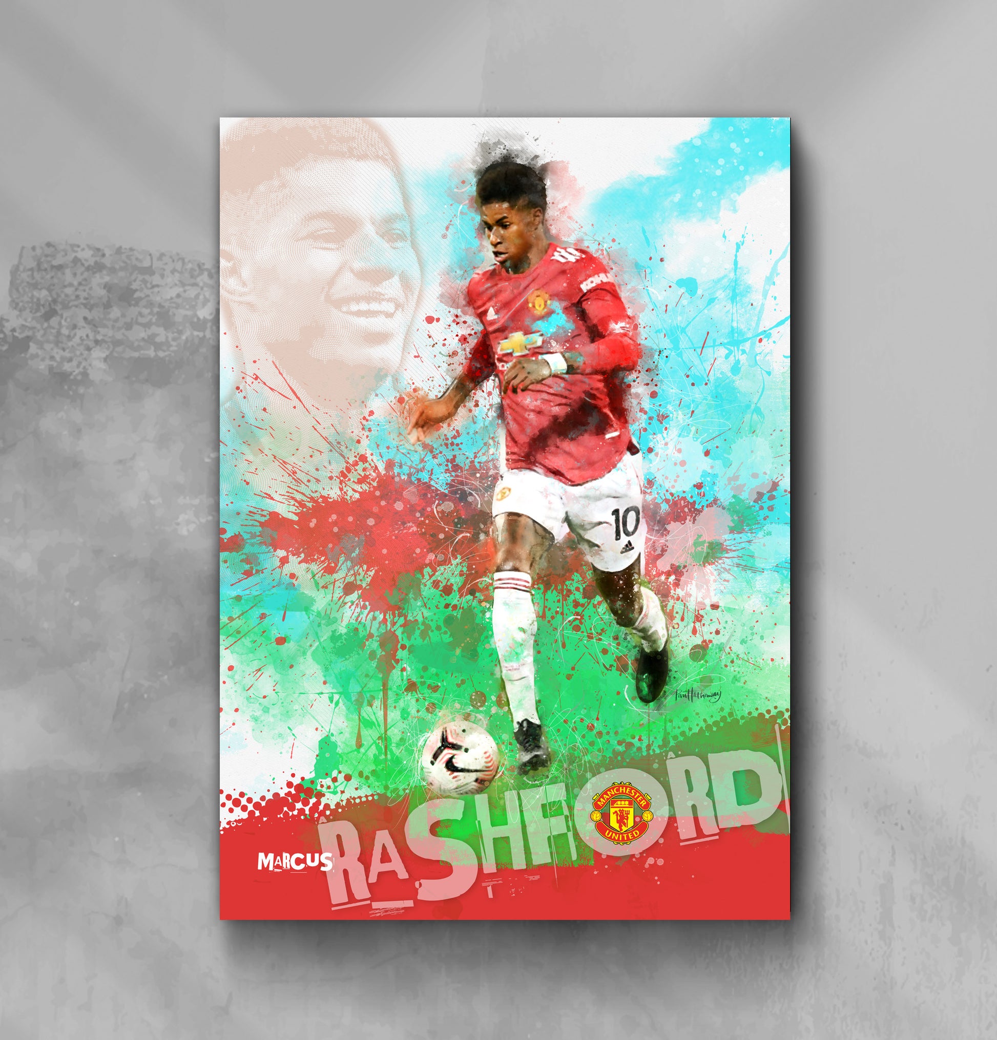 marcus rashford canvas print