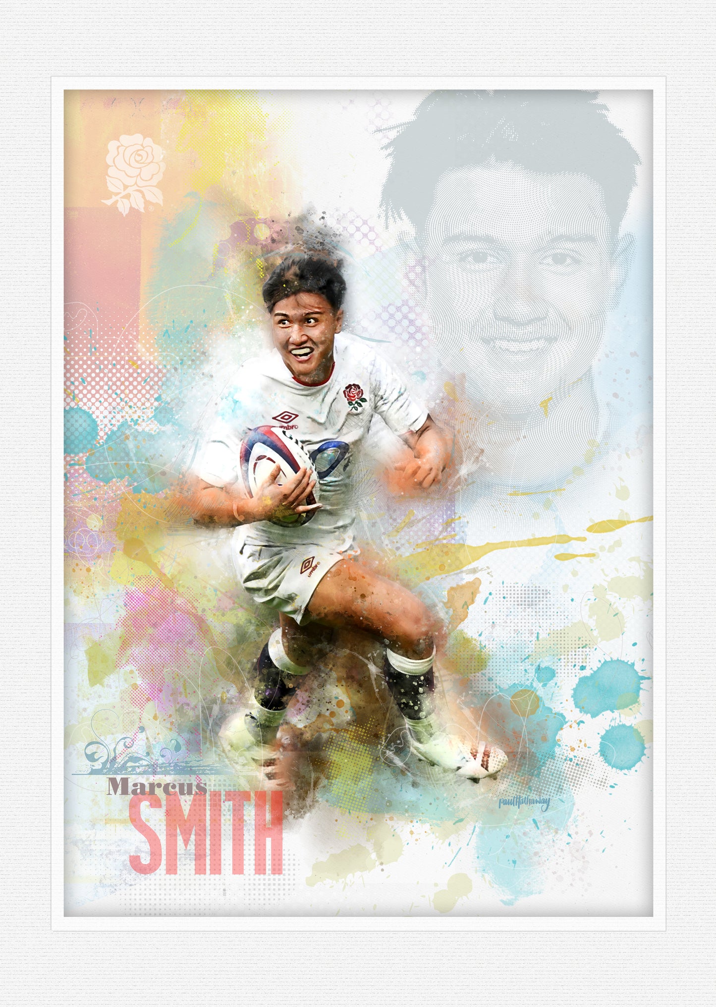 Marcus Smith - England Rugby Art Print