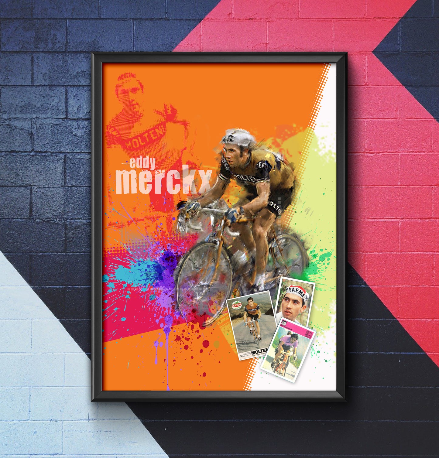 Eddy Merckx - Cycling Art Print - Option 2
