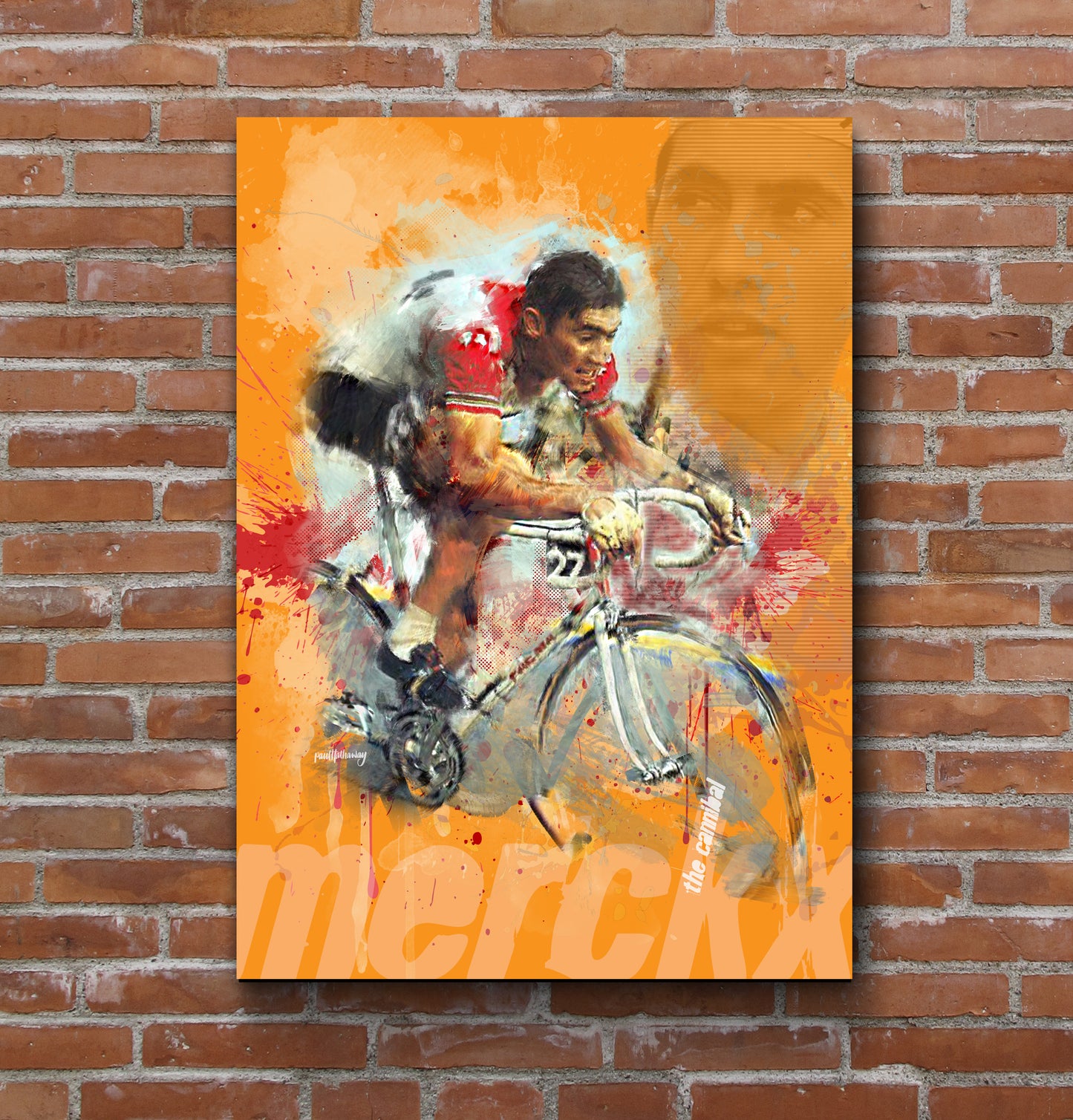 Eddy Merckx - Cycling Art Print - Option 5