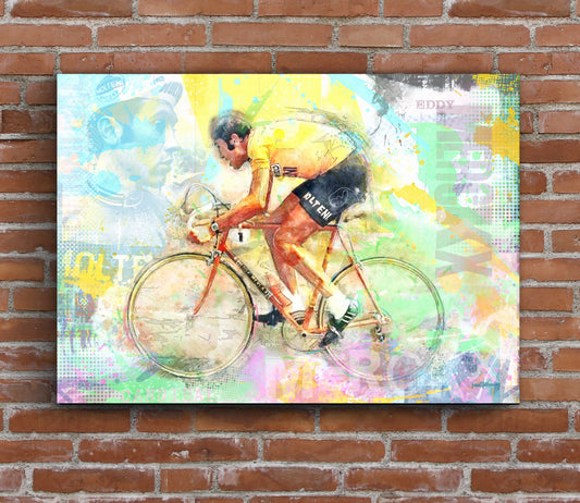 Eddy Merckx - Cycling Art Print - Option 6