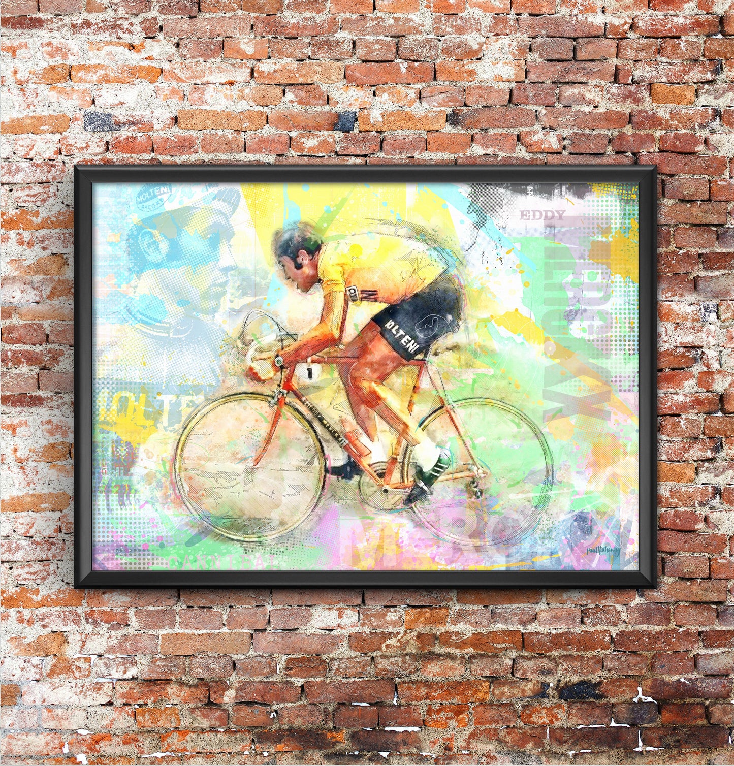 Eddy Merckx - Cycling Art Print - Option 6