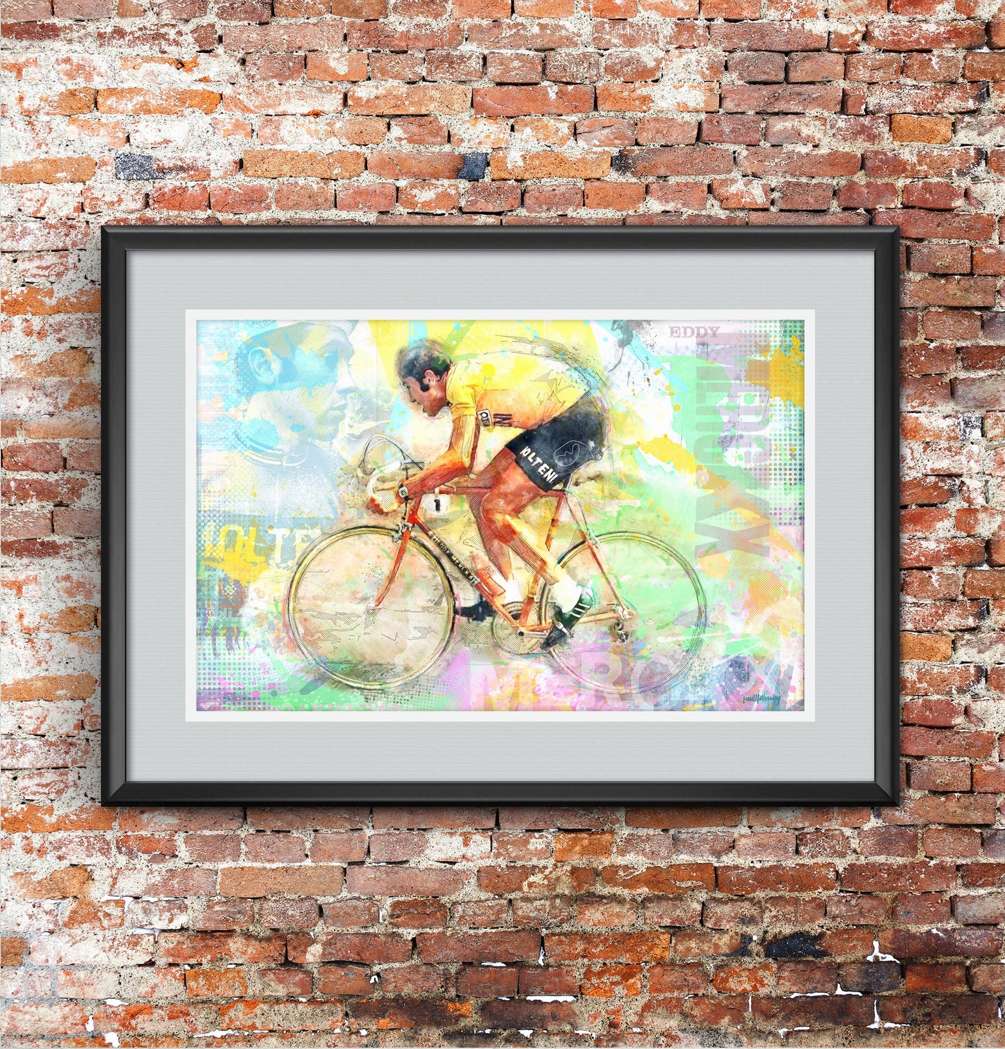 Eddy Merckx - Cycling Art Print - Option 6