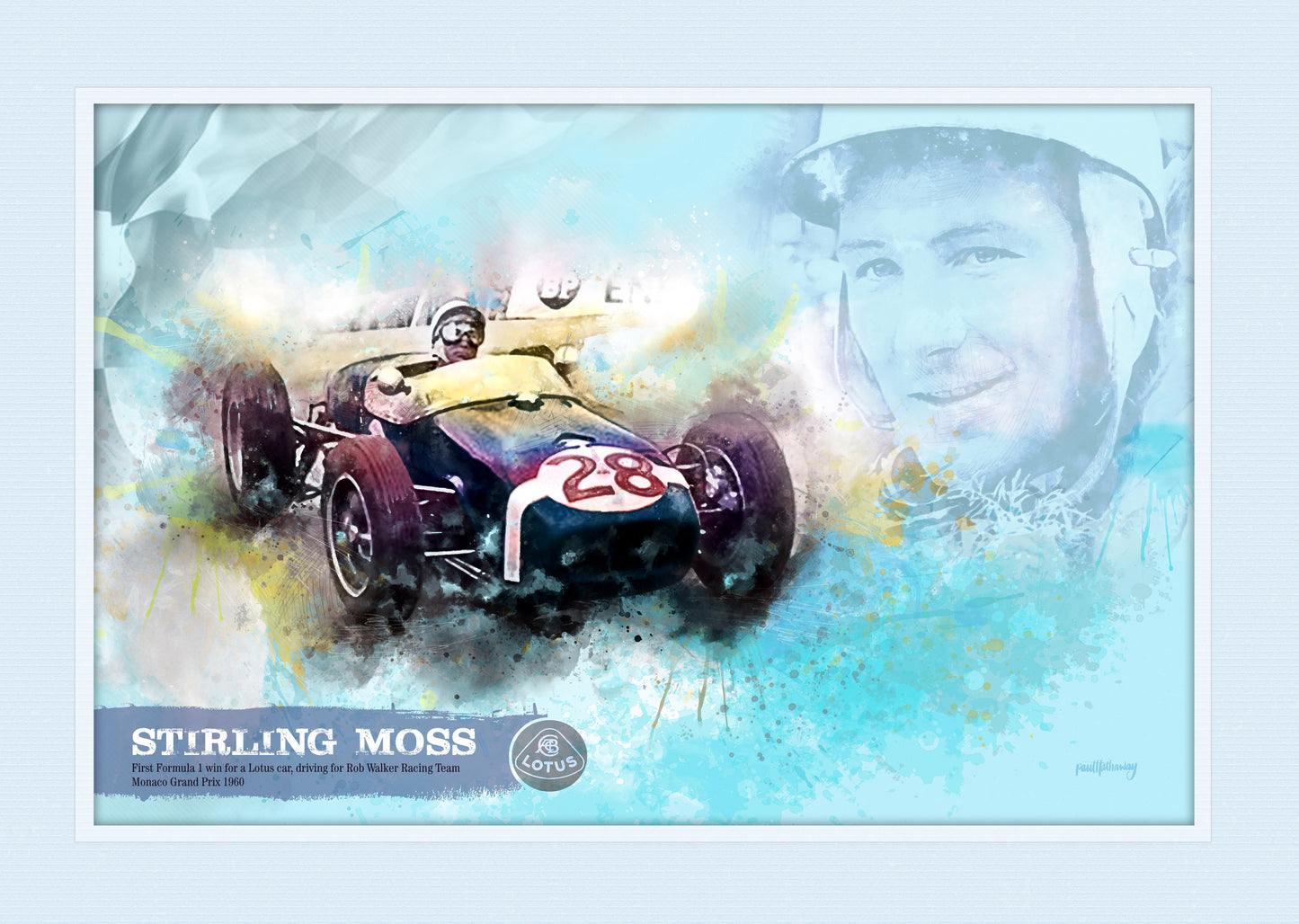 Stirling Moss - Motor Racing Art Print