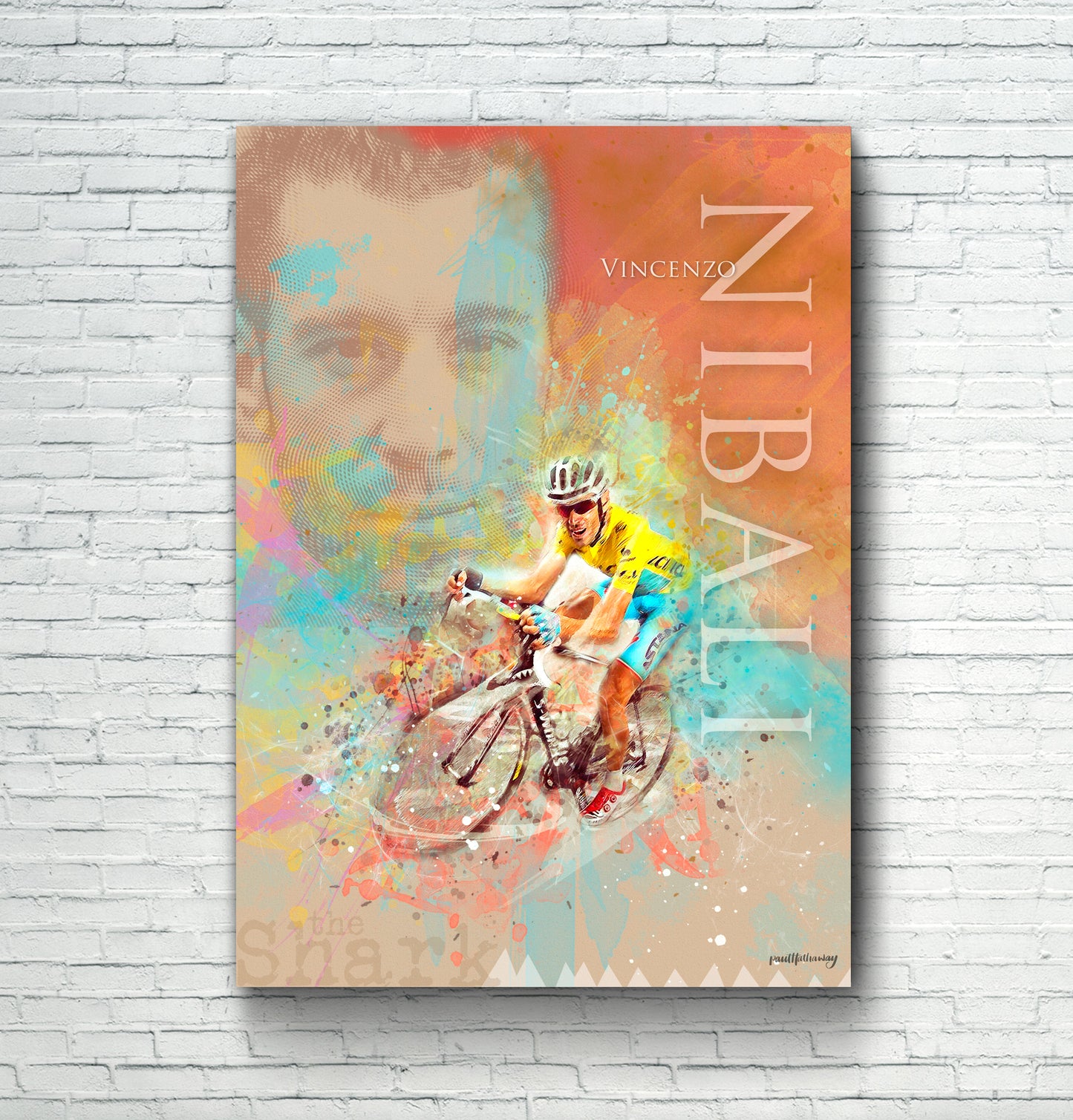 Vincenzo Nibali - Cycling Art Print