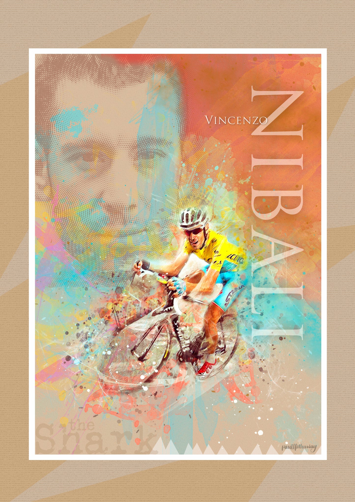 Vincenzo Nibali - Cycling Art Print