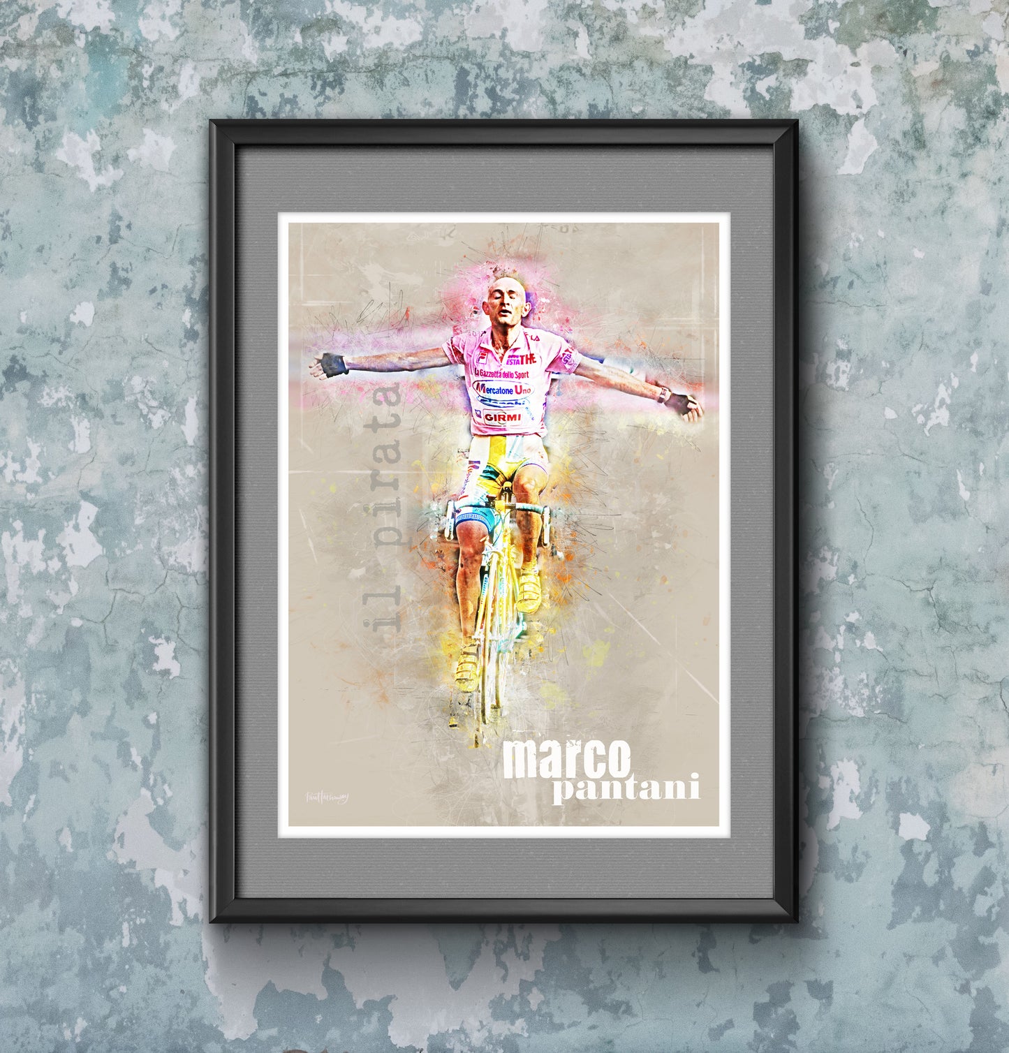 Marco Pantani - Cycling Art Print