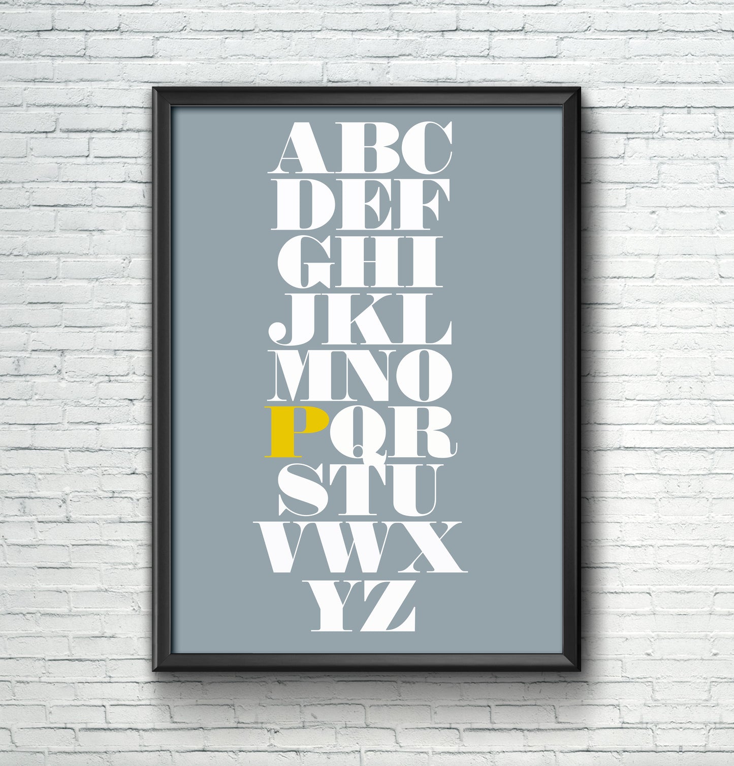 Alphabet - Personalised Wall Art Print