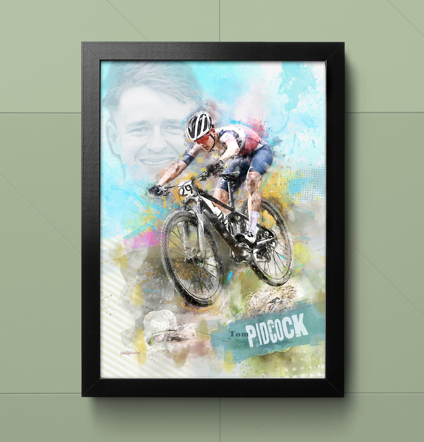Tom Pidcock - Cycling Art Print