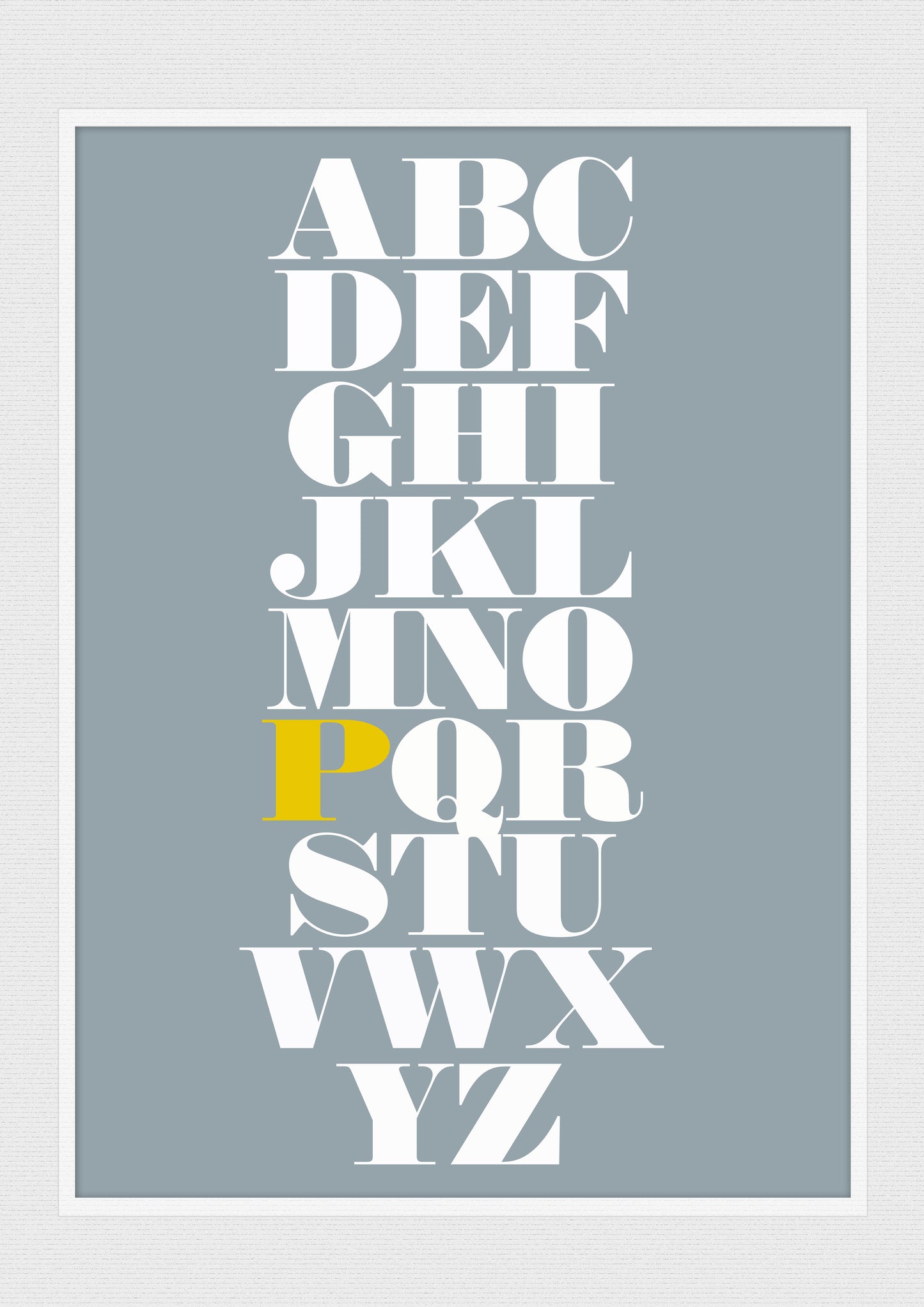Alphabet - Personalised Wall Art Print