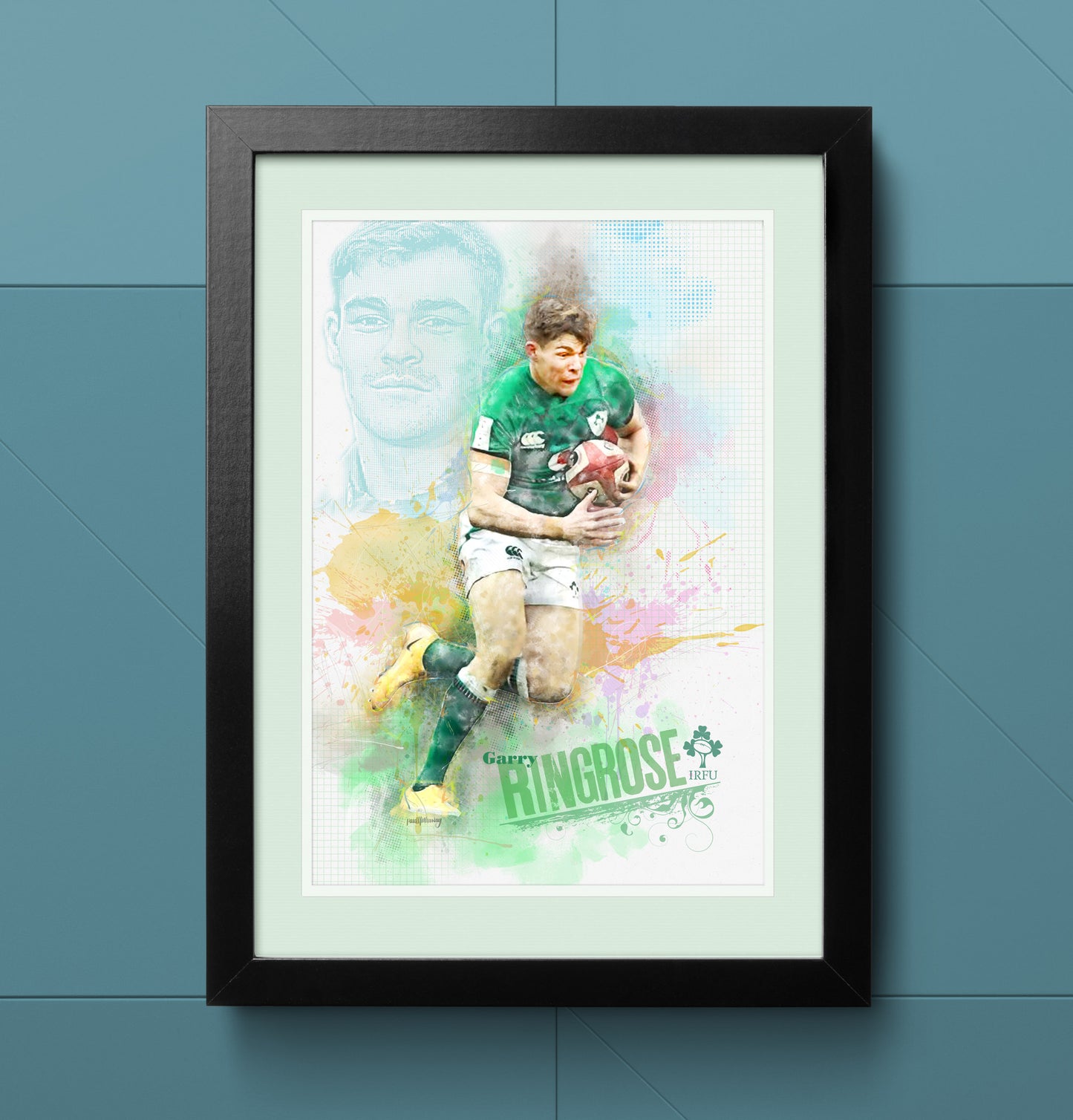 Garry Ringrose - Irish Rugby Art Print